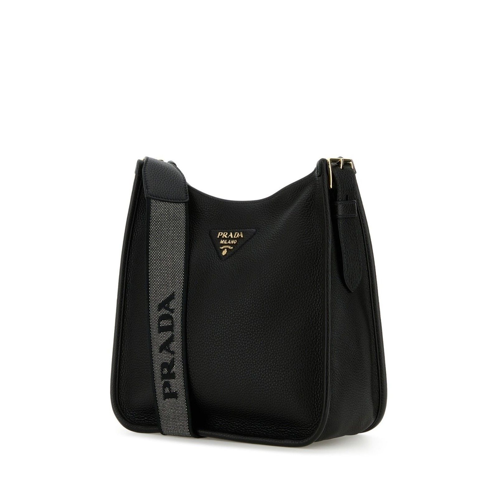 Prada PRADA Black Leather Shoulder Bag New And Authentic Size ONE SIZE - 2 Thumbnail
