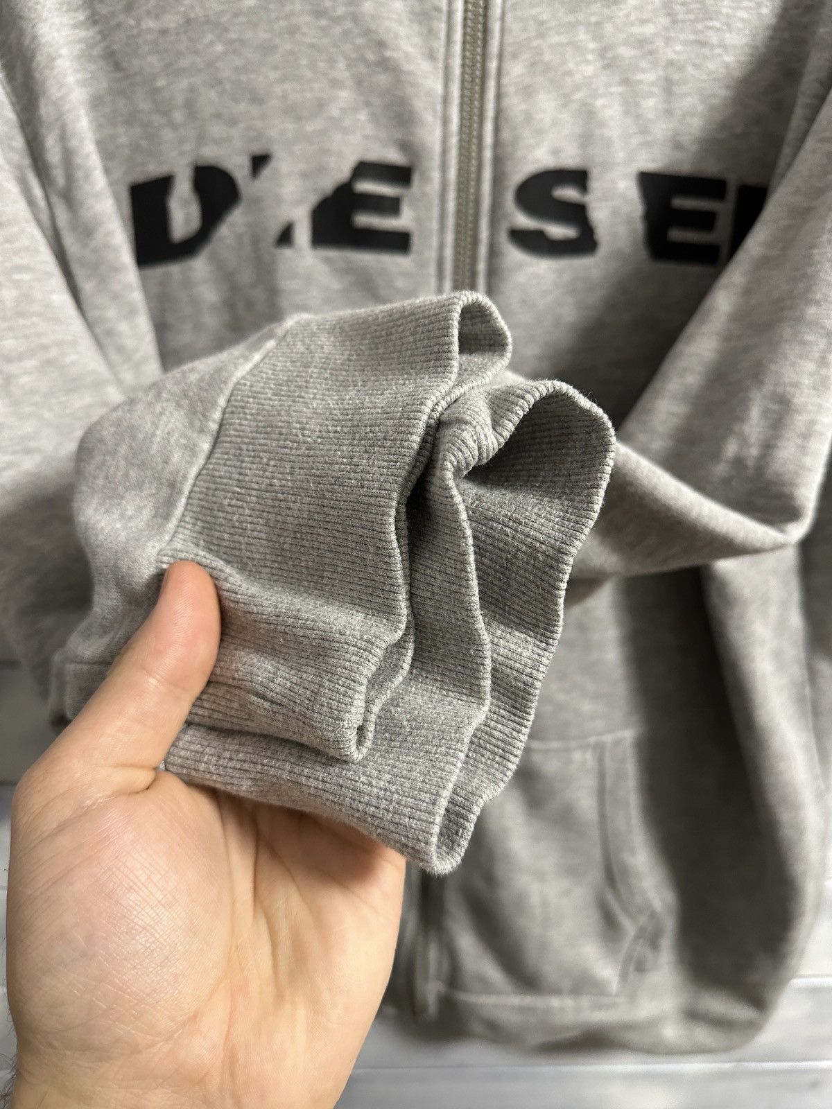 Diesel Rare Luxury Zip Sweatshirt Diesel Big Logo. Size US M / EU 48-50 / 2 - 5 Thumbnail