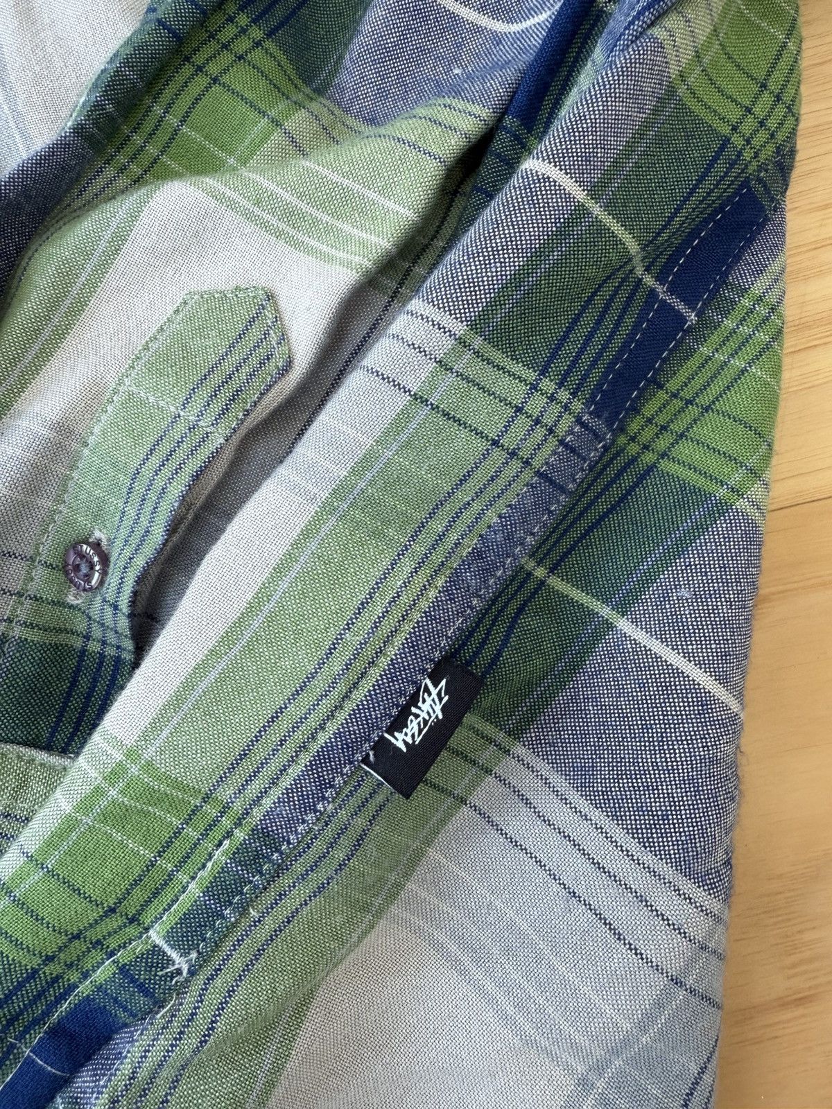 Stussy Stussy Distressed button down Size US L / EU 52-54 / 3 - 4 Thumbnail