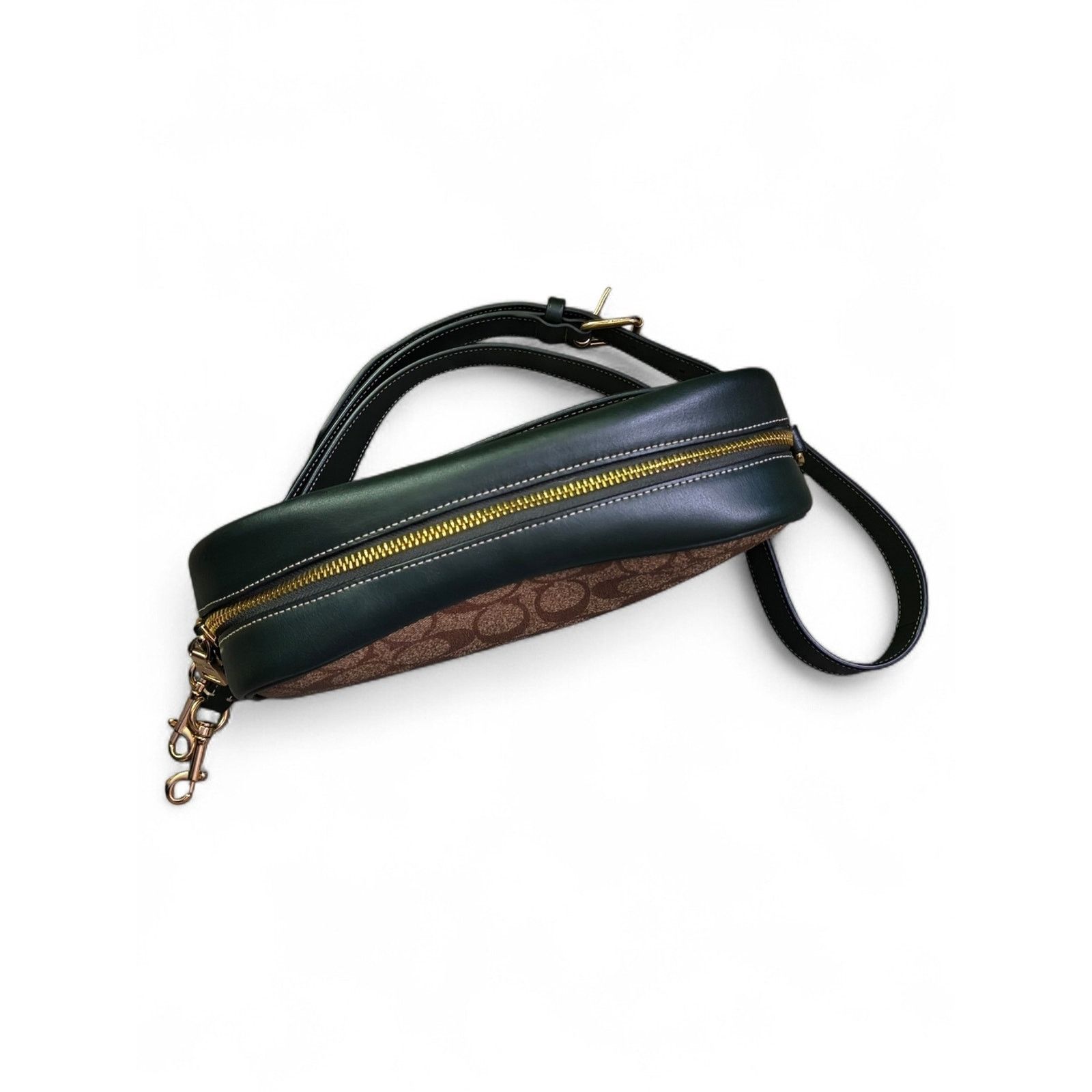 Coach New Coach Brown tan Monogram Crossbody Coated Canvas Leather Size ONE SIZE - 9 Thumbnail