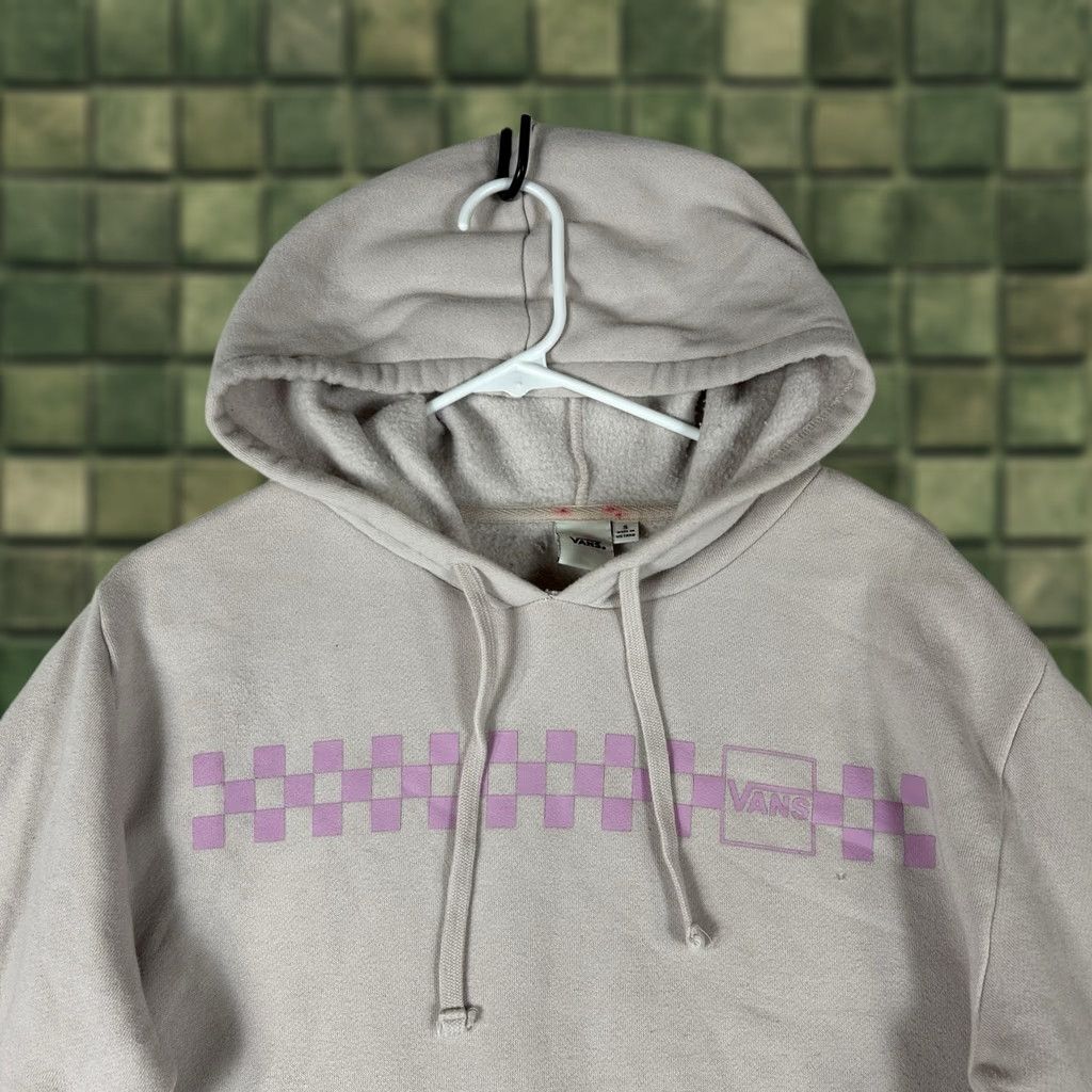 Vans VANS Hoodie Mens Small Rose Pink Fleece Pullover Sweatshirt Graphic Print Hooded Crew Neck Skater Winter Spring Fall Size US S / EU 44-46 / 1 - 1 Thumbnail