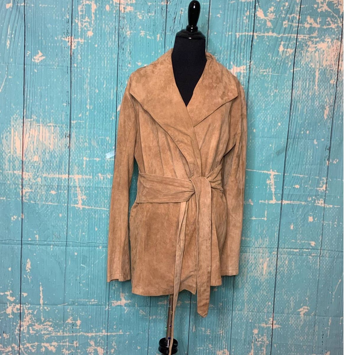 GOOSECRAFT Goosecraft beige tan leather suede belted coat size M Size M / US 6-8 / IT 42-44 - 12 Thumbnail
