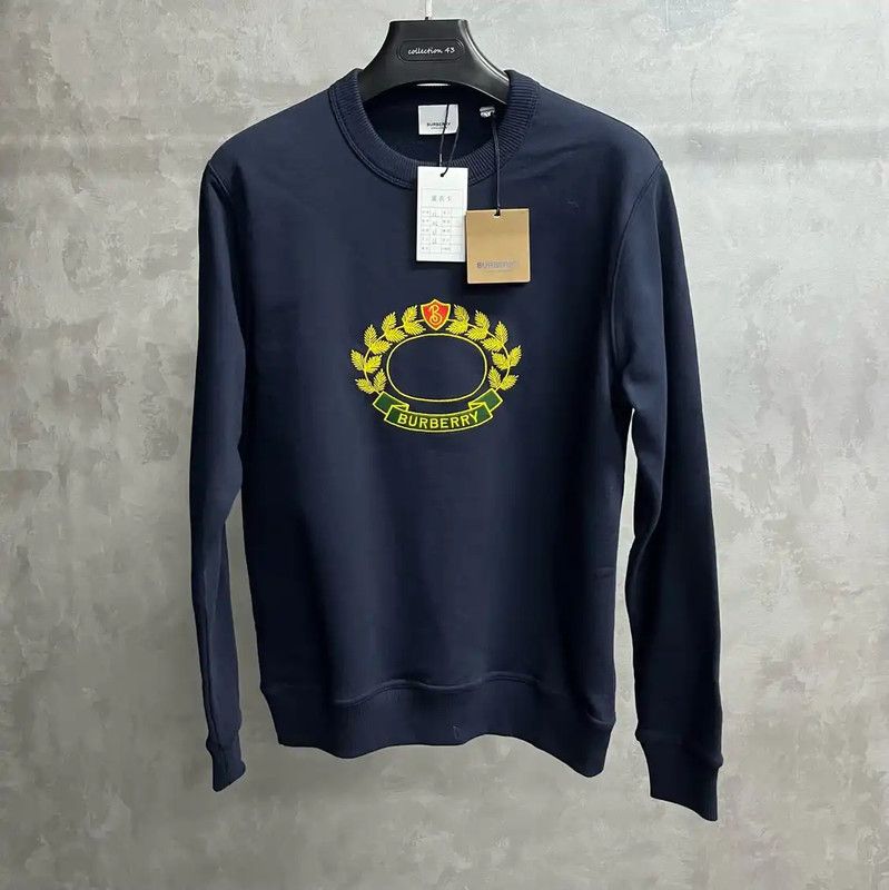 Burberry Men's Navy Cotton Sweatshirt