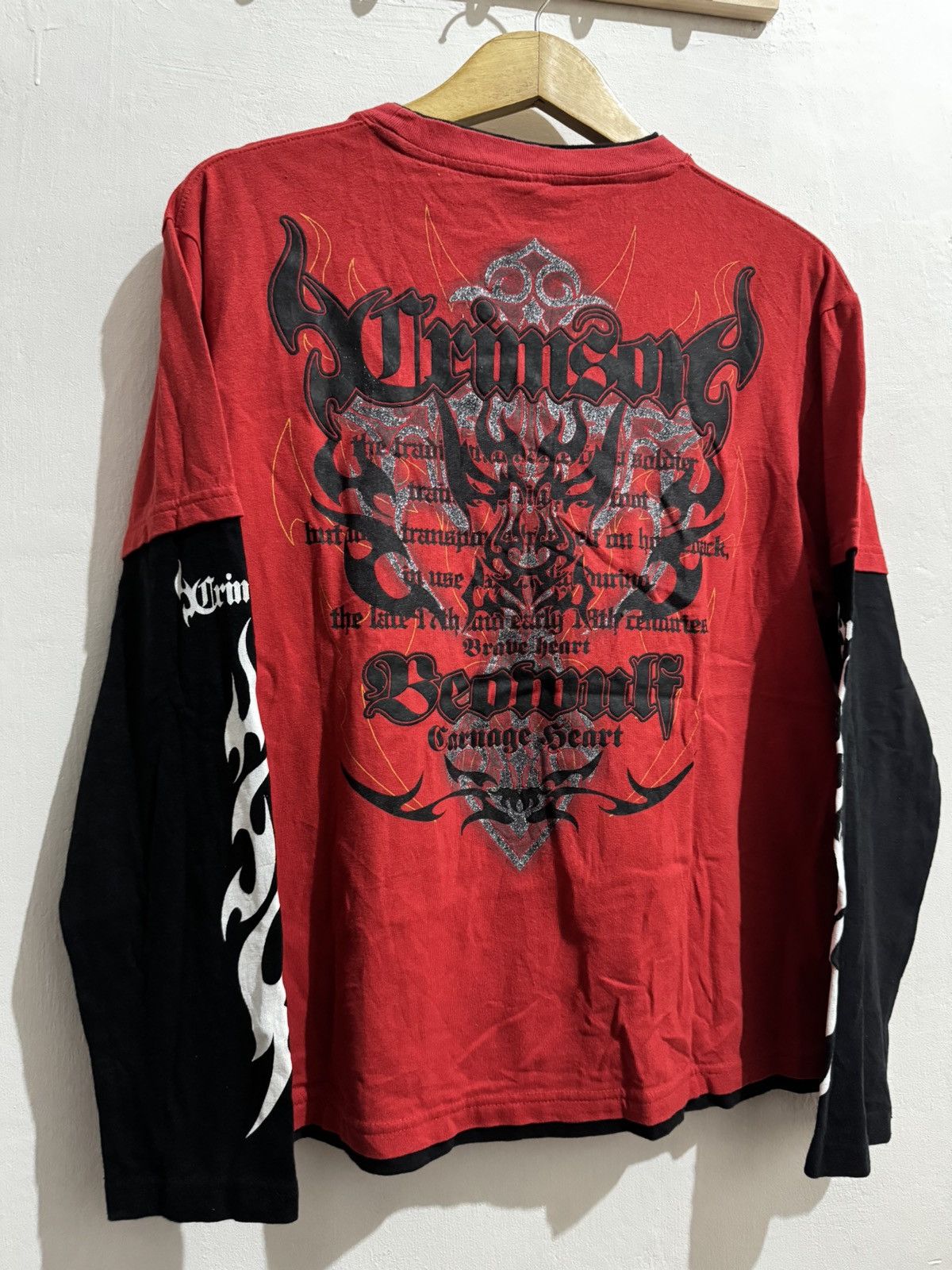 Hysteric Glamour × If Six Was Nine × Japanese Brand Y2k Beaumere tribal double layer ifsixwasnine longsleeve Size US M / EU 48-50 / 2 - 3 Thumbnail