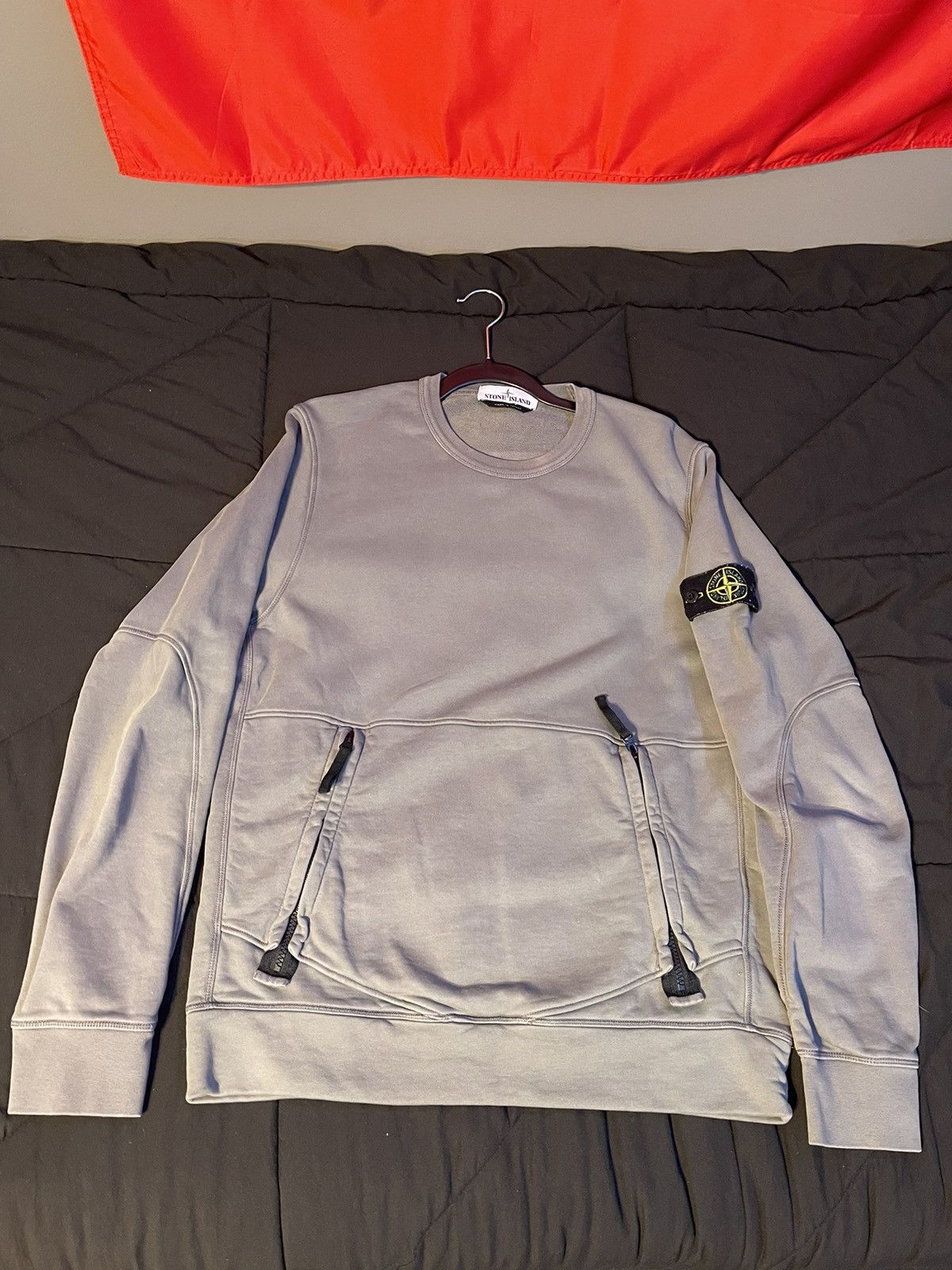 image of Stone Island Crewneck in Grey, Men's (Size Small)