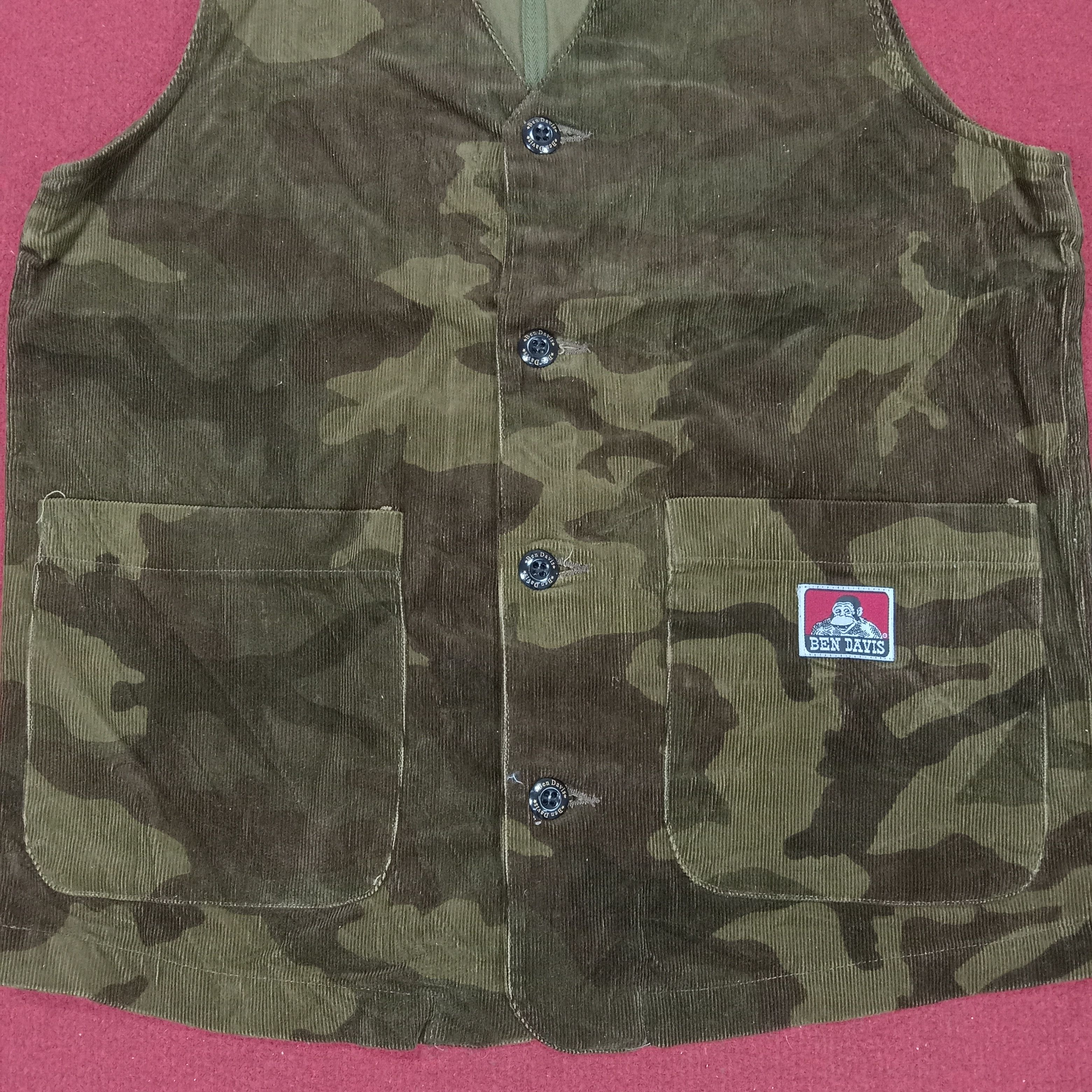 Ben Davis × Vintage Ben Davis Camo Style Double Pocket Vest Size US M / EU 48-50 / 2 - 2 Thumbnail