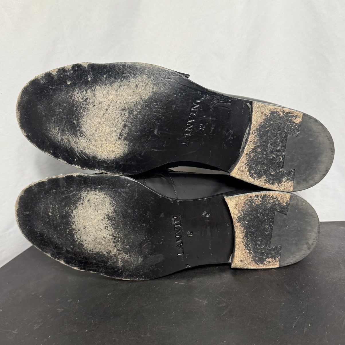 Lanvin Lanvin Studded Screws & Buckle Loafers Black Leather Size 12 Size US 12 / EU 45 - 7 Thumbnail