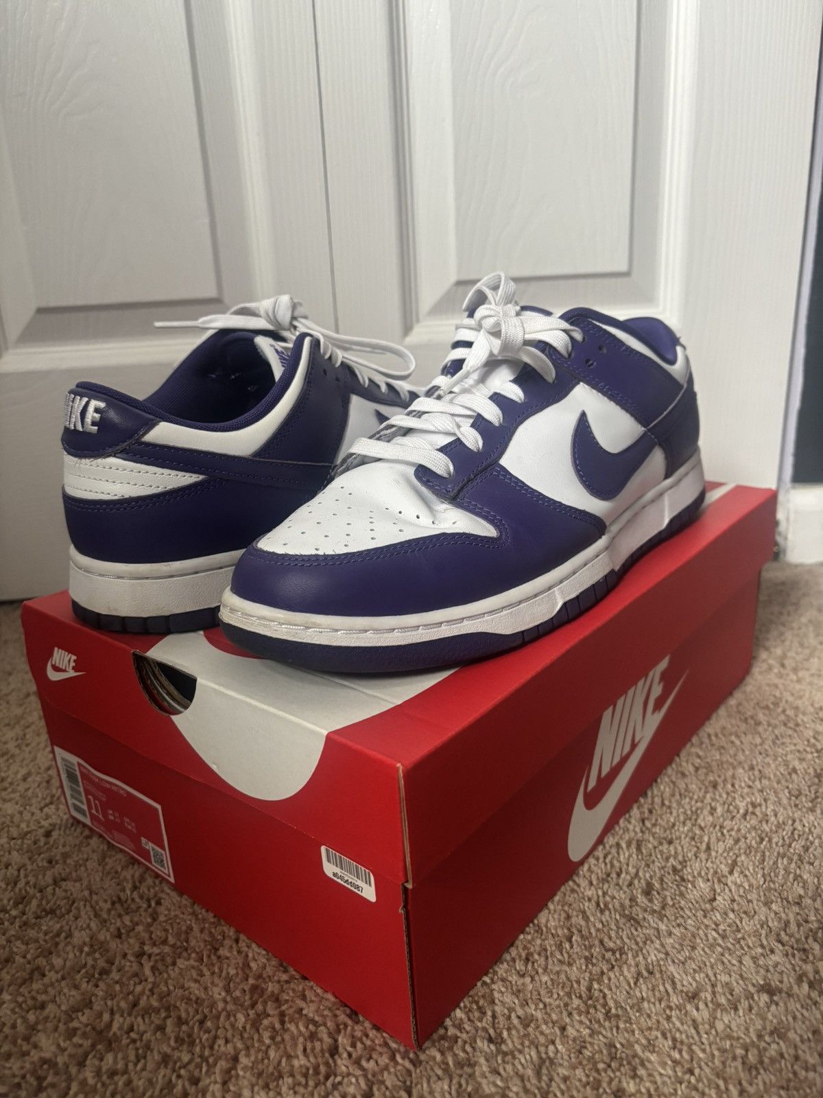 Nike Nike Dunk Low Championship Purple Size US 11 / EU 44 - 1 Thumbnail