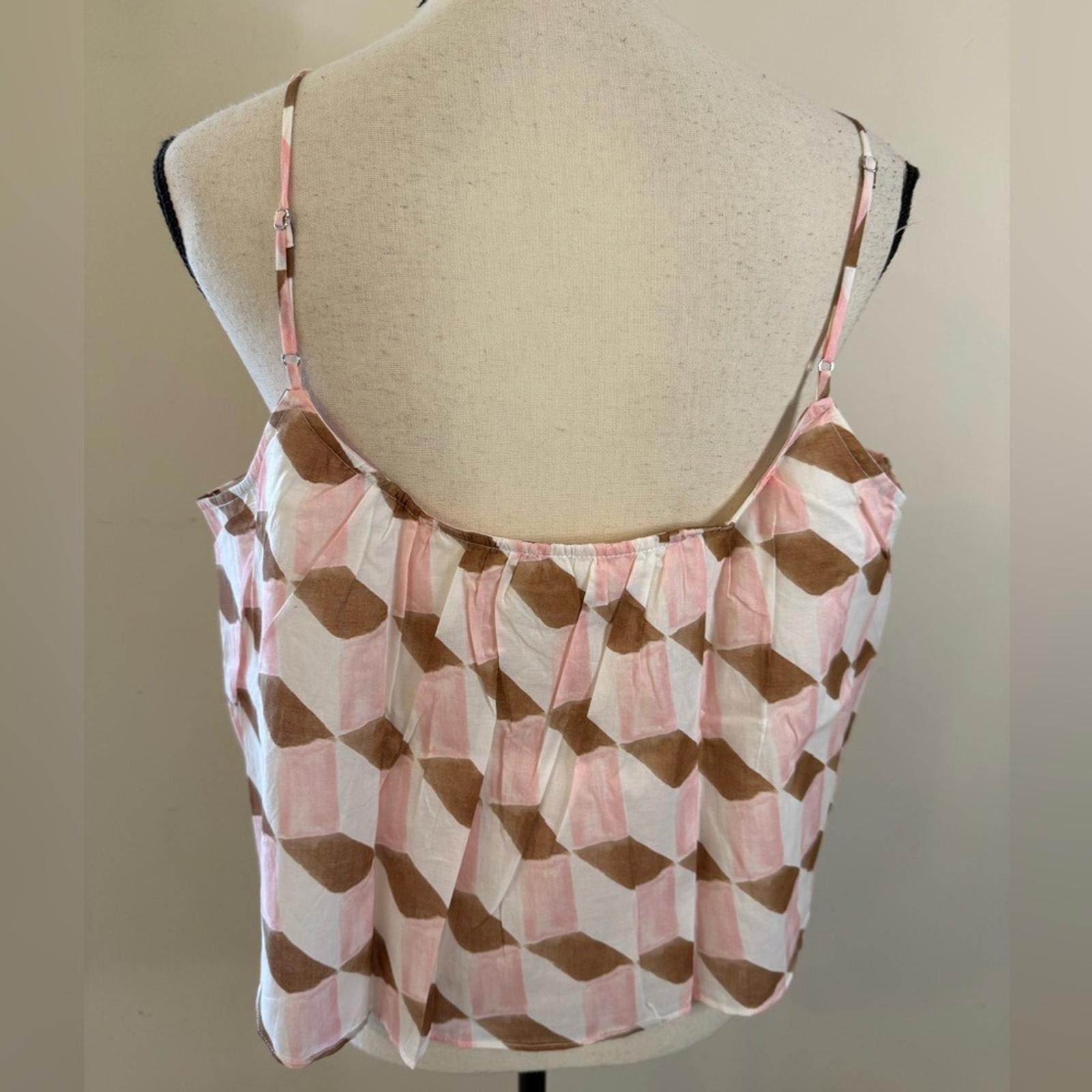 Other Banana Republic Factory crop top pink brown lined SZ XL Size XL / US 12-14 / IT 48-50 - 2 Thumbnail