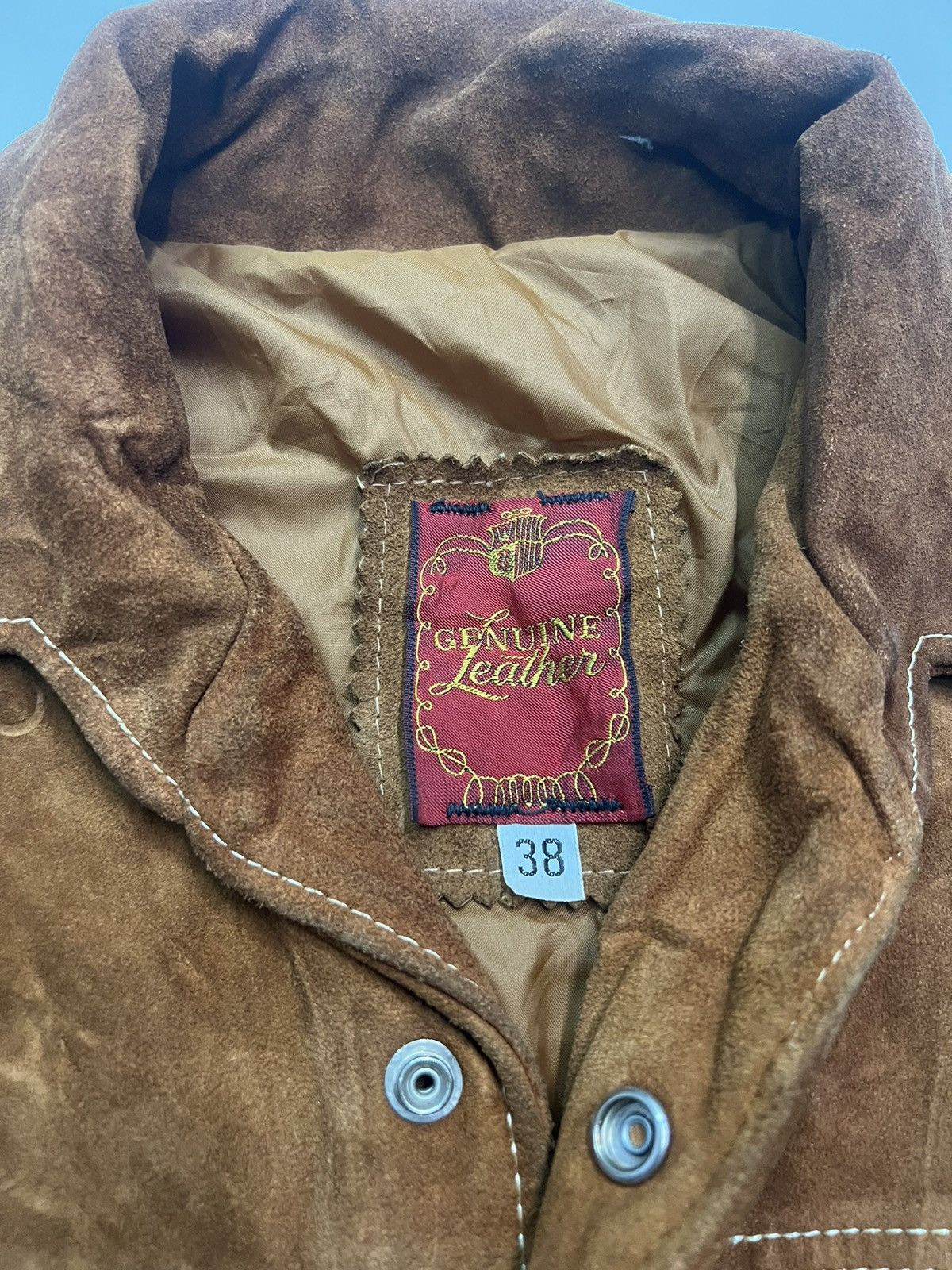 Genuine Leather 🔥VINTAGE GENUINE LEATHER JACKET R SHERMAN Size US M / EU 48-50 / 2 - 6 Thumbnail