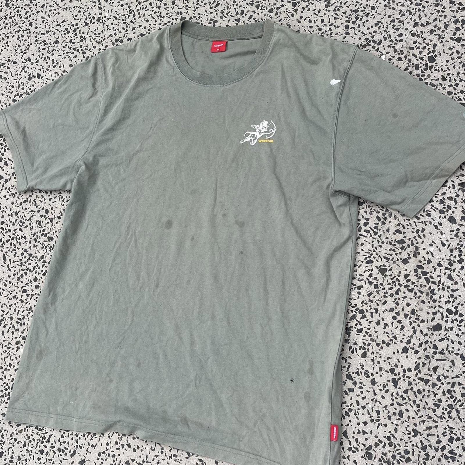 Designer Green Worship Tee 👕 Size US XL / EU 56 / 4 - 1 Thumbnail