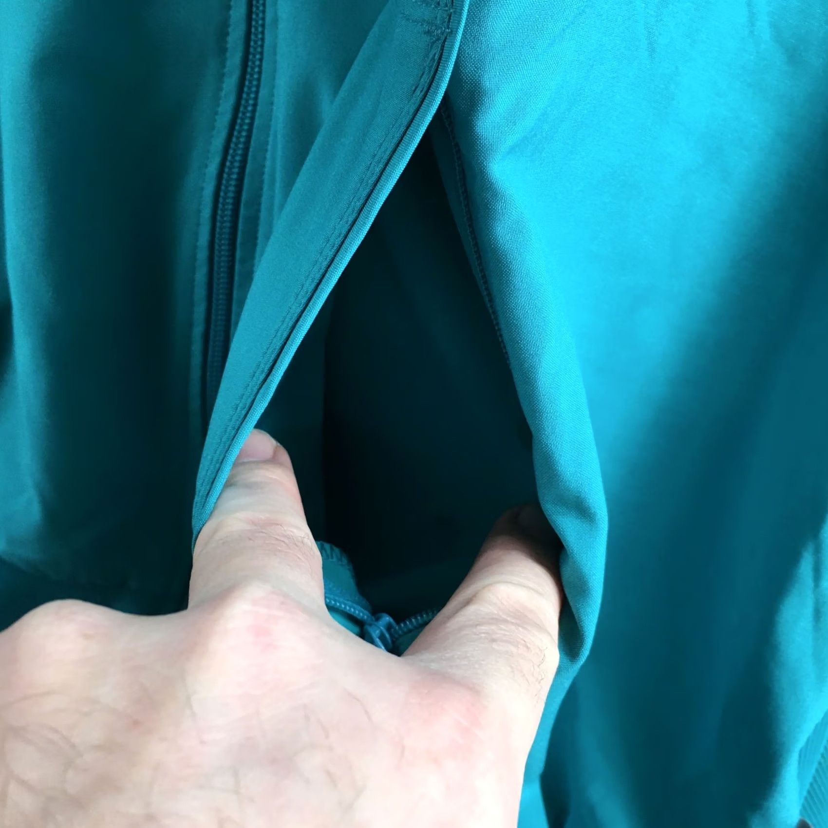 Cherokee Cherokee Track Jacket Womens 3XL Teal Long Sleeve Mock Neck Full Zip Jacket Size XXL / US 16-18 / IT 52-54 - 6 Thumbnail