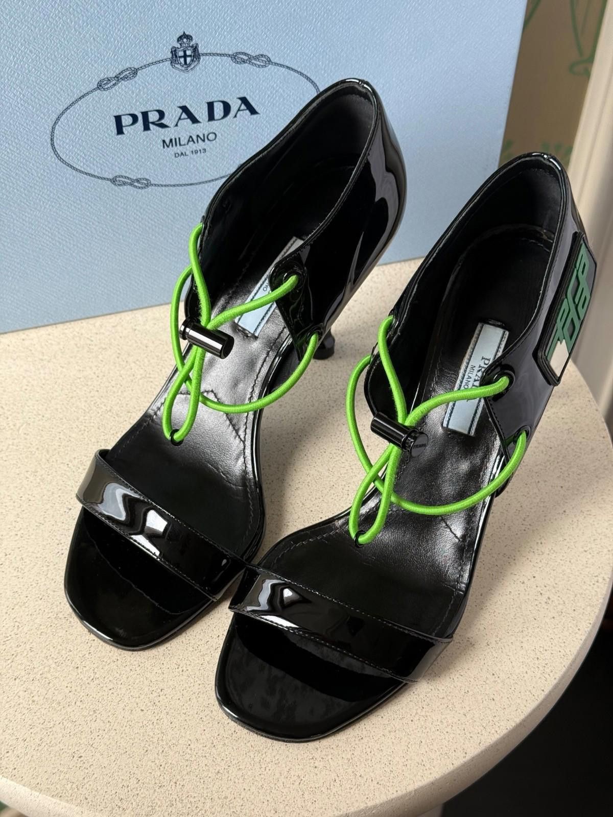 Prada Prada Patent Leather d'Orsay Heels Sandals Size 37 / 7 Size US 7 / IT 37 - 2 Thumbnail
