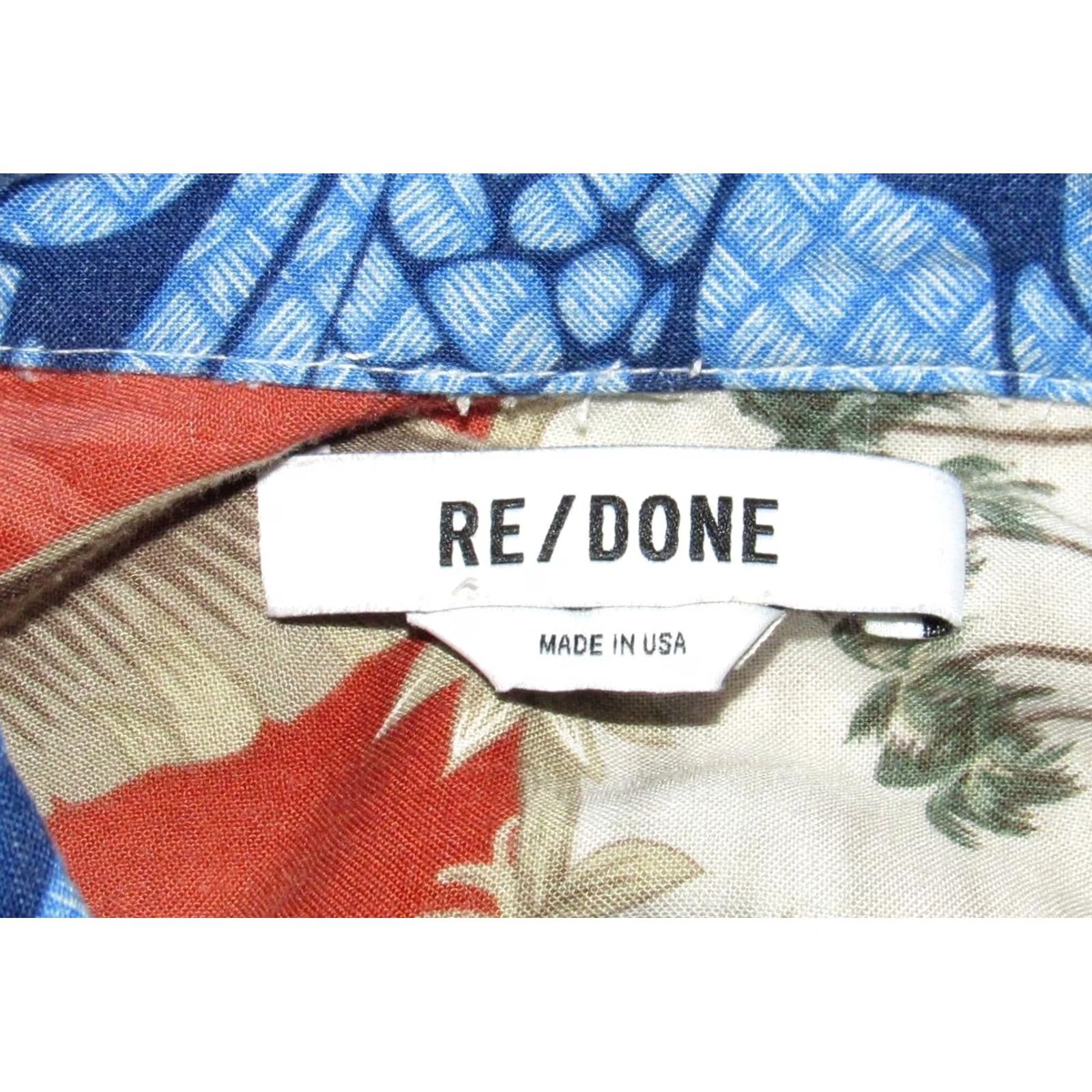 RE/DONE VINTAGE RE/DONE Sorted Hawaiian Rayon Long Sleeve Pearl Snap Shirt Small Size S / US 4 / IT 40 - 5 Thumbnail