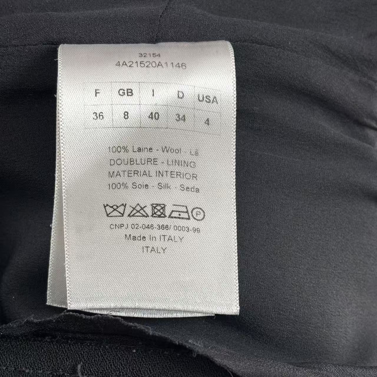 Dior Dior Black Sleeveless Crop Top K26WX Size XS / US 0-2 / IT 36-38 - 6 Thumbnail
