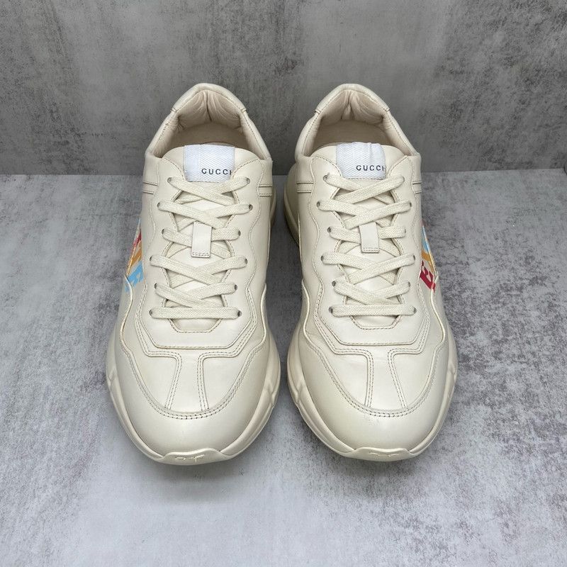 Gucci Gucci Rhyton Leather Low-Top Sneakers for Men - Size US 9 / EU 42 - 2 Thumbnail
