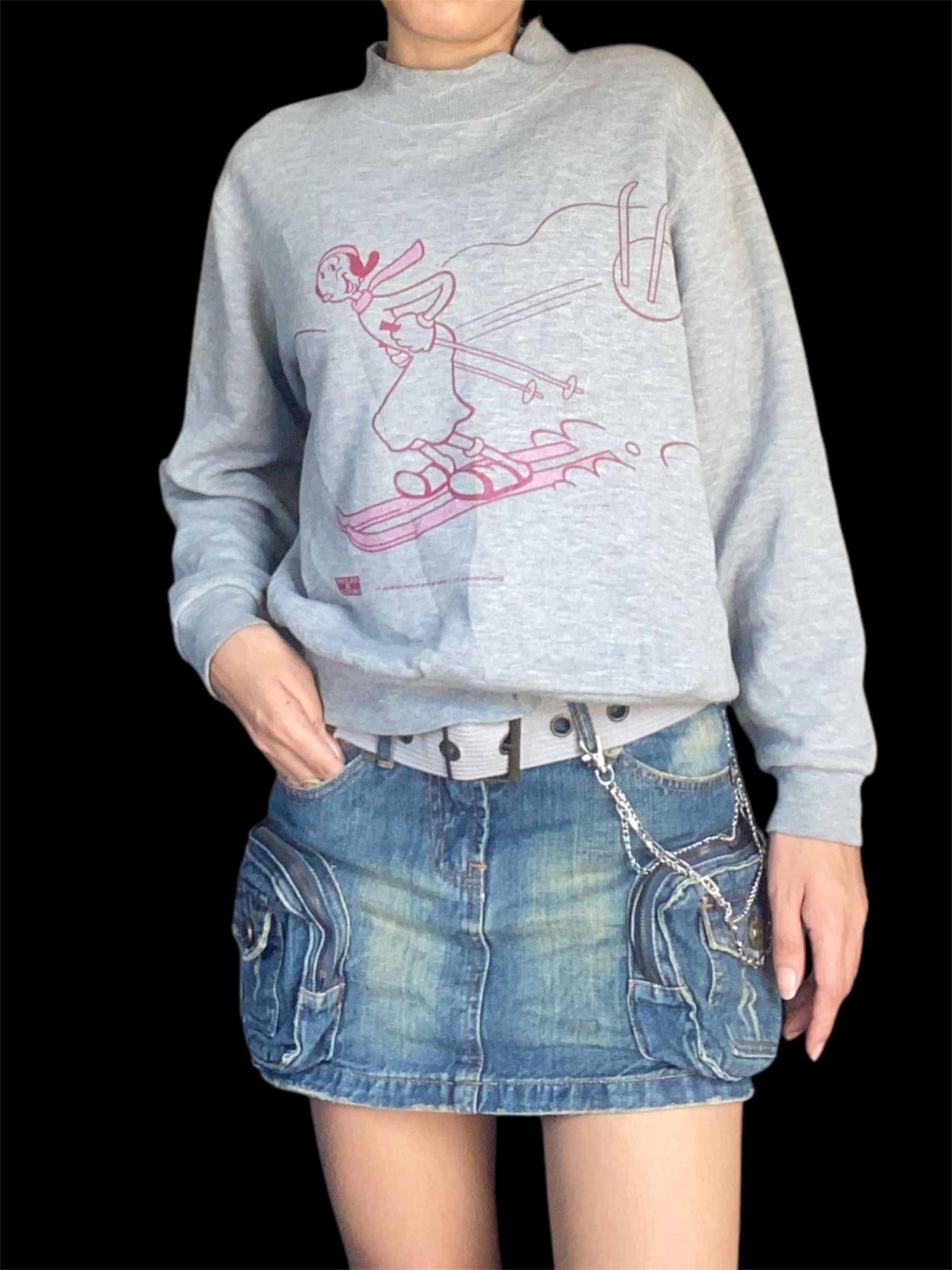 Gianni Valentino × Valentino × Vintage 90’s Vintage Gianni Valentino x Olive and Popeye Sweatshirt Size S / US 4 / IT 40 - 2 Thumbnail
