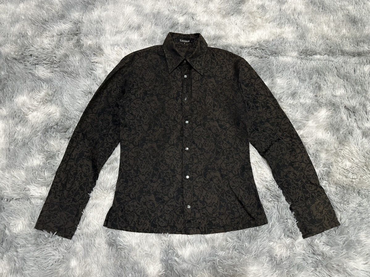 5351 POUR LES HOMMES 🔥Sick Y2K 5351 Pour Les Homme Shirt Floral Jacquard Size US M / EU 48-50 / 2 - 3 Thumbnail