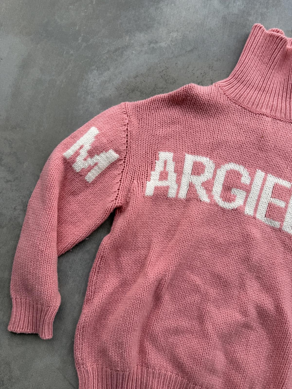 Maison Margiela Maison Margiela MM6 Kids Logo Knit Crewneck – Pink – 14Y Size US XXS / EU 40 - 2 Thumbnail