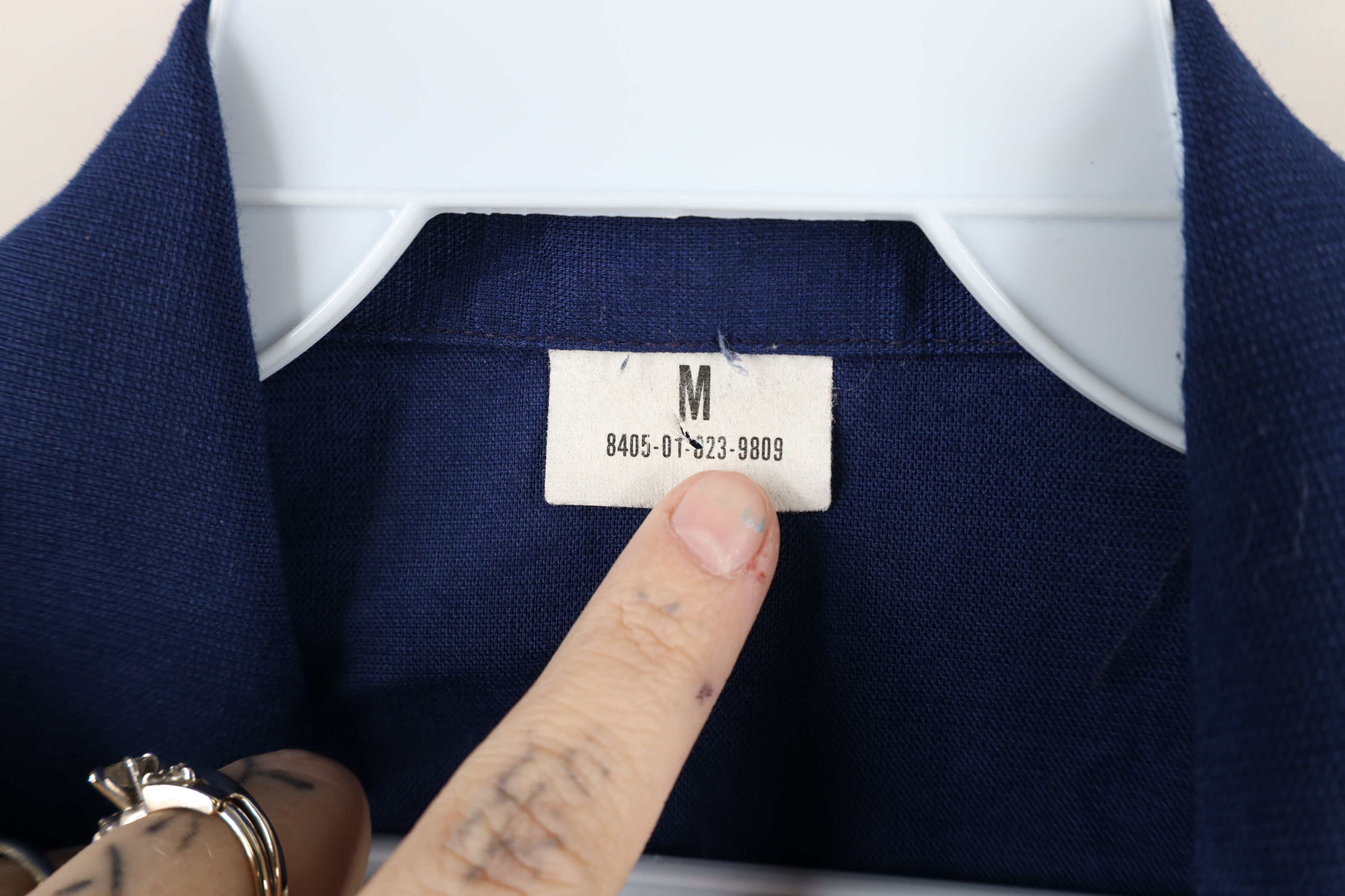 Vintage Vintage 80s Military States Navy Utility Button Shirt USA Size US M / EU 48-50 / 2 - 5 Thumbnail