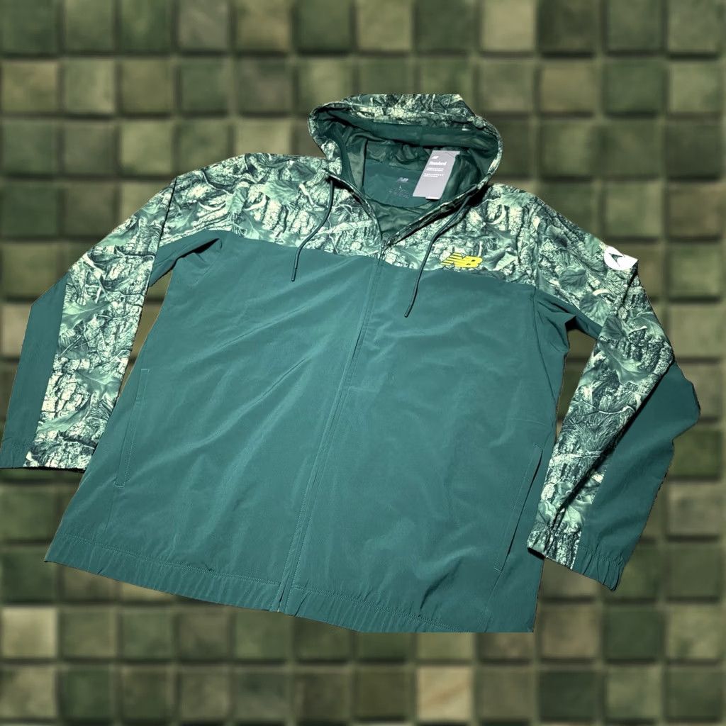 New Balance New Balance Jacket Mens Large Camo Hooded Windbreaker Zip Full Insulated Lined Pockets Size US L / EU 52-54 / 3 - 1 Thumbnail