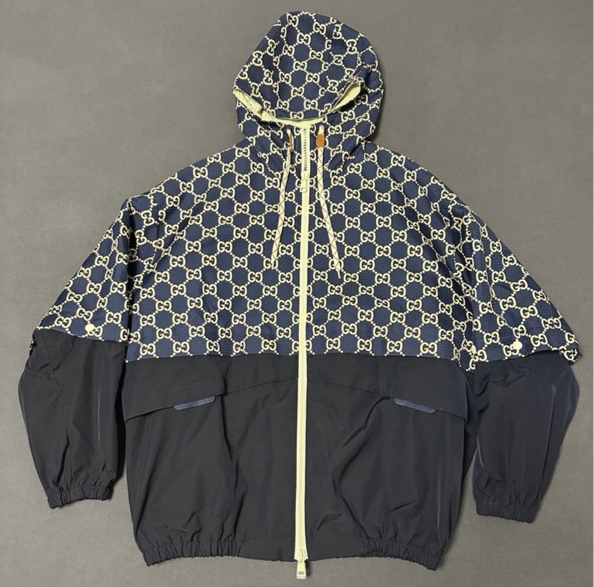 Gucci Gucci GG ripstop leath jacket windbreaker Size US L / EU 52-54 / 3 - 1 Thumbnail