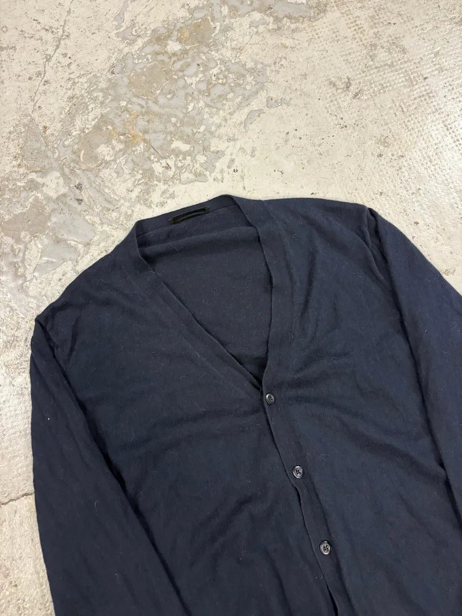 Designer × Prada × Vintage Prada Navy Minimalist Cardigan Sweater Size US S / EU 44-46 / 1 - 7 Thumbnail