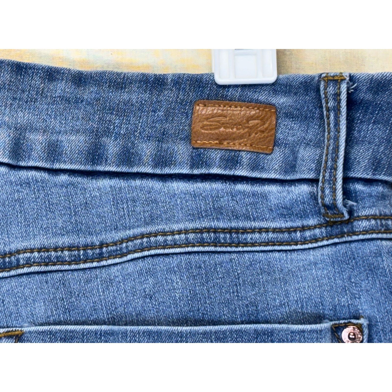 7 For All Mankind Seven7 Womens 24W High Rise Slim Bootcut Jeans Light Wash Size 34" / US 12 / IT 48 - 11 Thumbnail