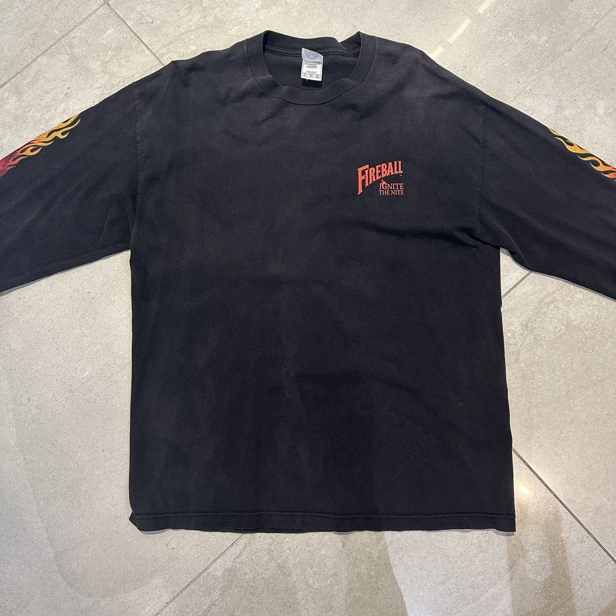 Vintage Fireball Fire Longsleeve XL Size US XL / EU 56 / 4 - 2 Thumbnail