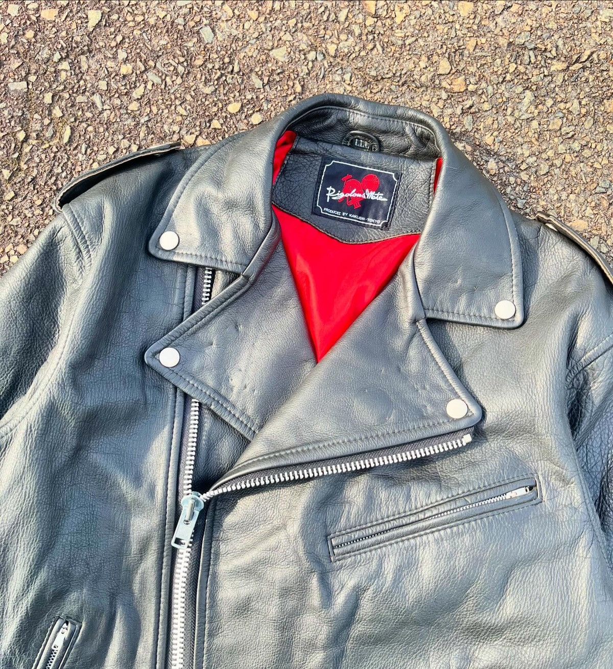 Leather vintage leather jacket pigolous mate by kakuishi tokyo Size US L / EU 52-54 / 3 - 3 Thumbnail