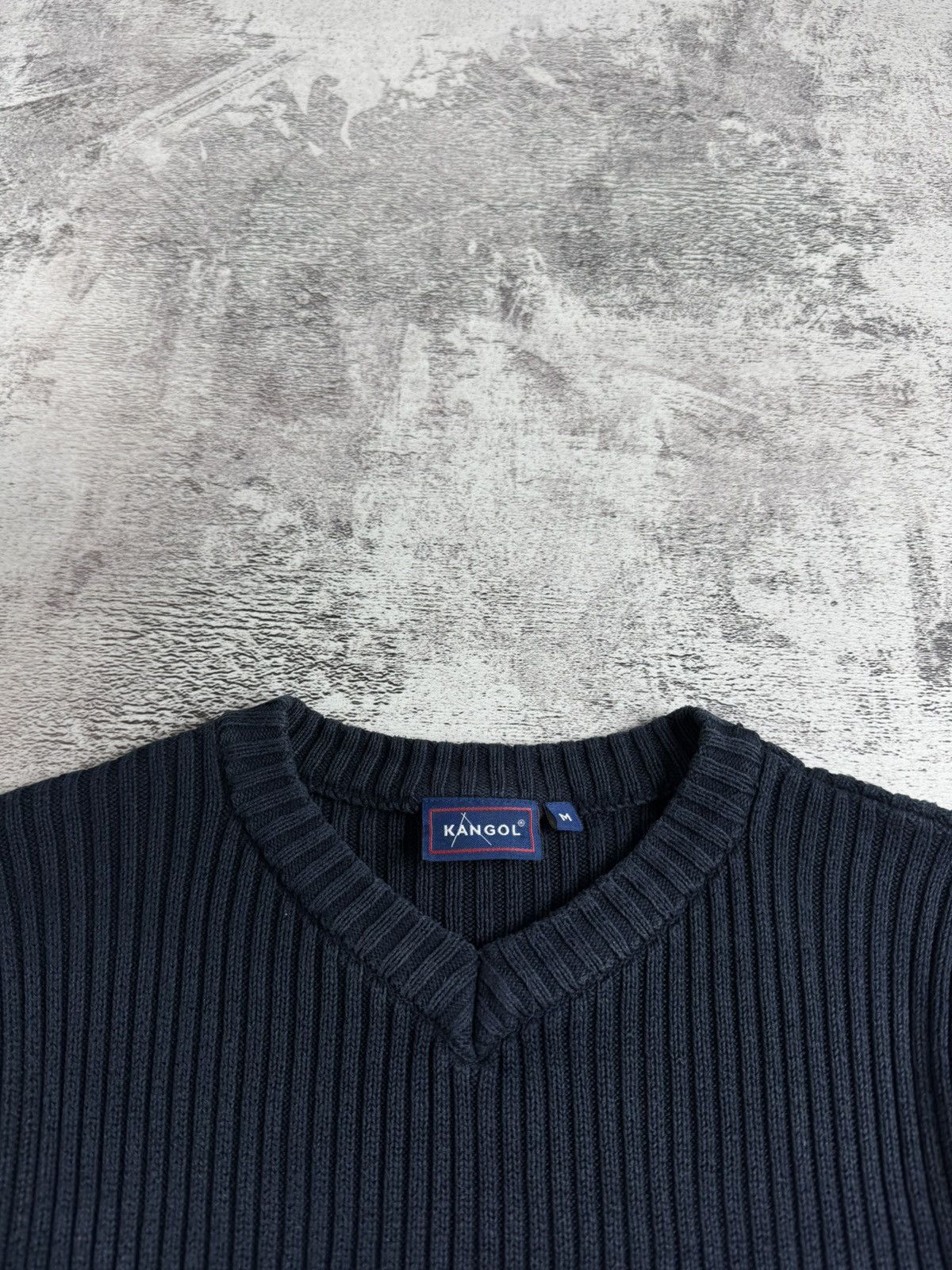 Kangol Vintage Kangol 90S Distressed Faded Thrashed Y2K Striped Knit Sweater Pullover Size US M / EU 48-50 / 2 - 10 Thumbnail