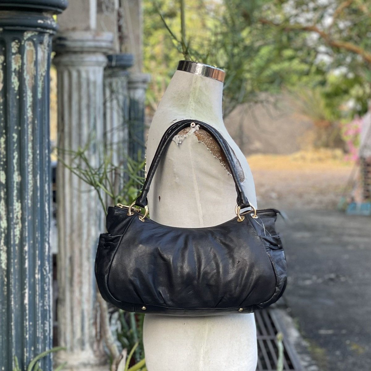 Emanuel Ungaro × Ungaro Paris Black Soft Leather Vintage Ungaro Bag Size ONE SIZE - 1 Thumbnail