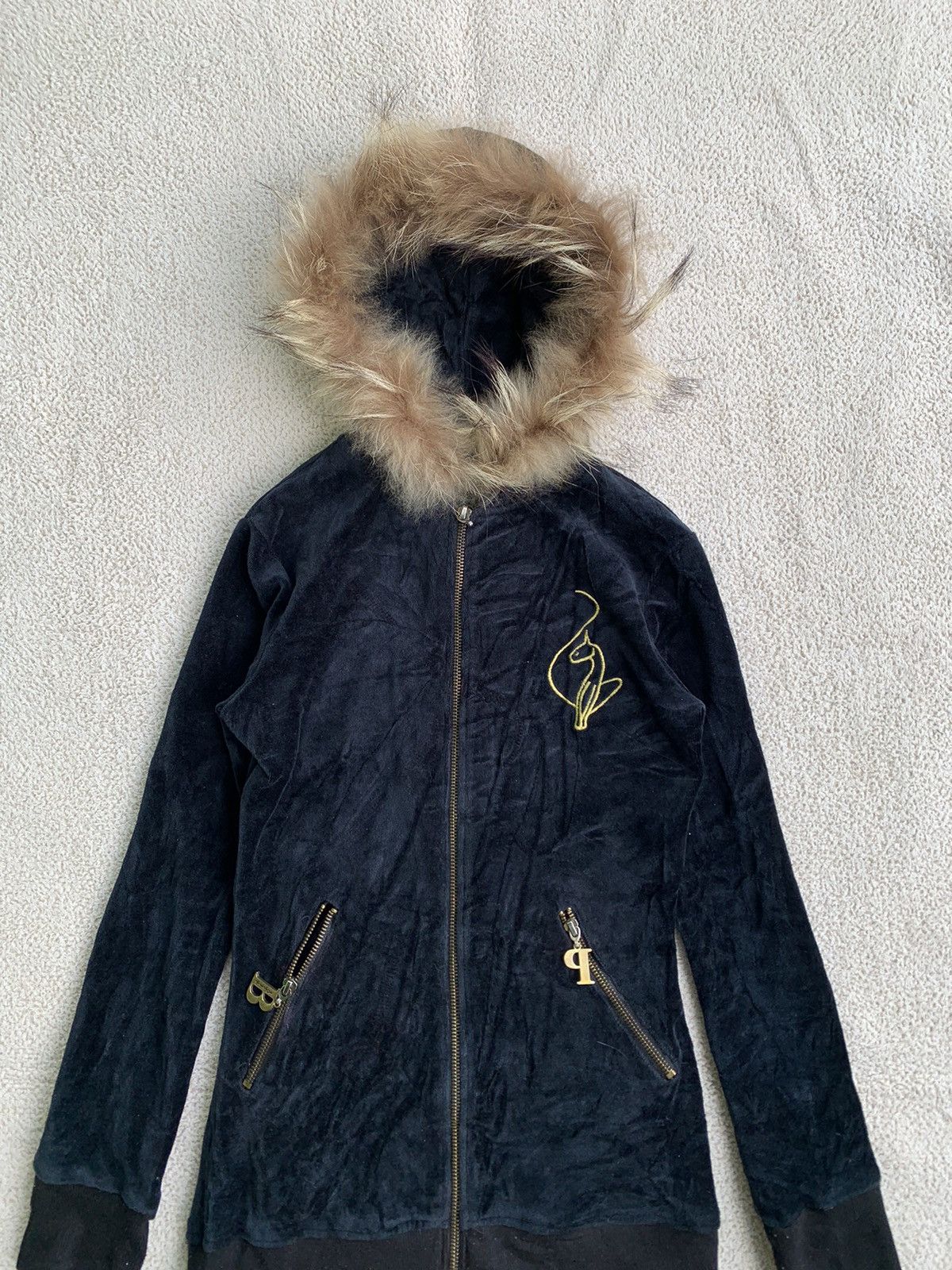 If Six Was Nine × Japanese Brand × Le Grande Bleu (L.G.B.) Baby Phat Fur Hoodie IfSixWasNine LGB style Size S / US 4 / IT 40 - 3 Thumbnail