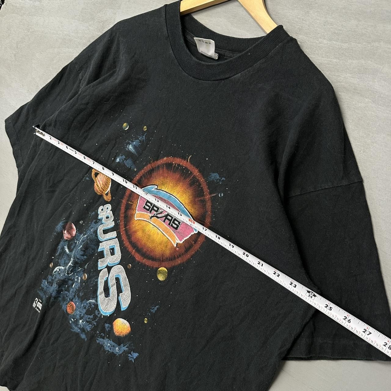 NBA Vintage San Antonio Spurs Space Galaxy Black Shirt XL Size US XL / EU 56 / 4 - 4 Thumbnail