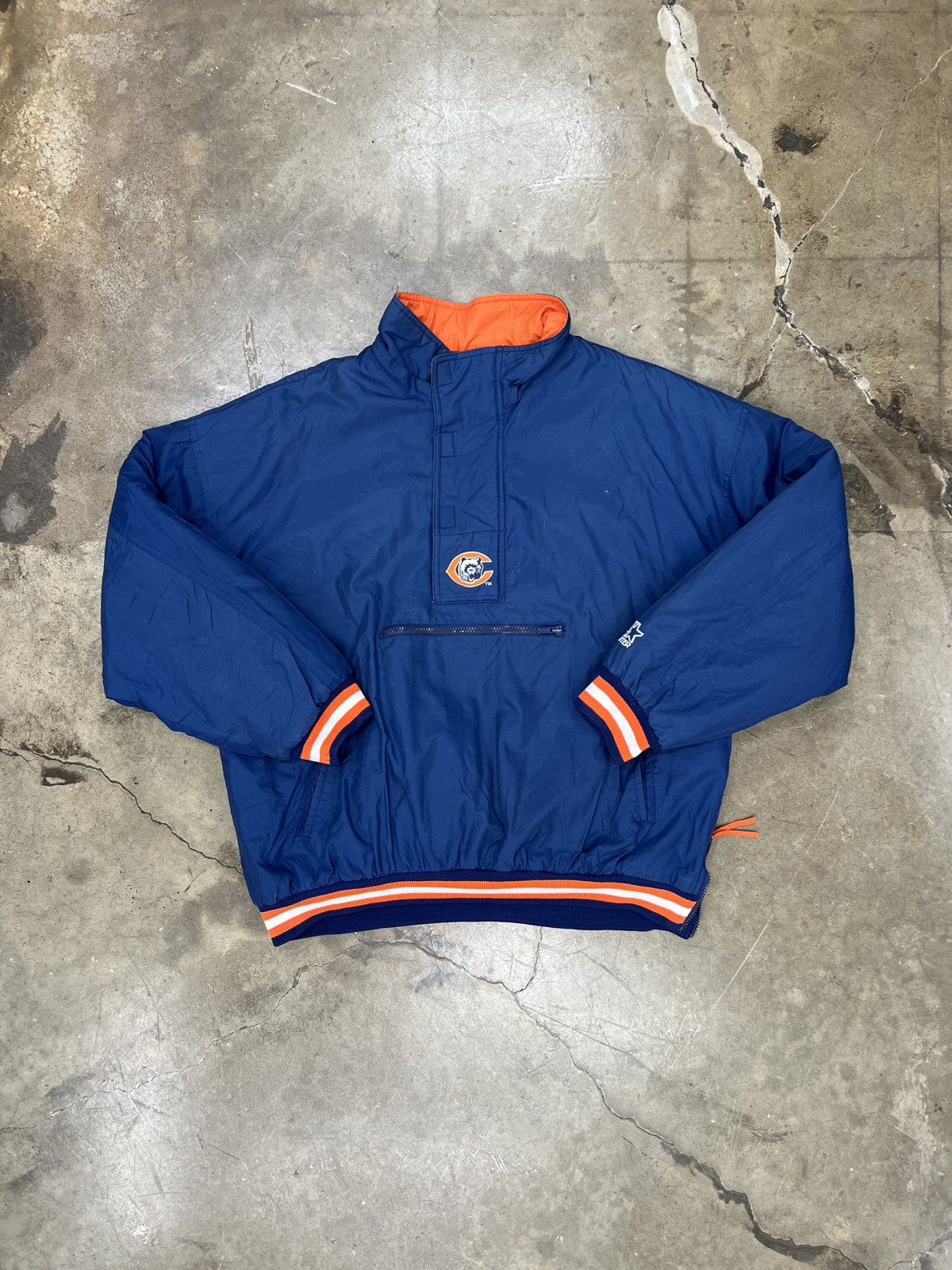 NFL × Vintage Vintage 90s Starter NFL Chicago Bears Quarter Pullover Large Size US L / EU 52-54 / 3 - 2 Thumbnail