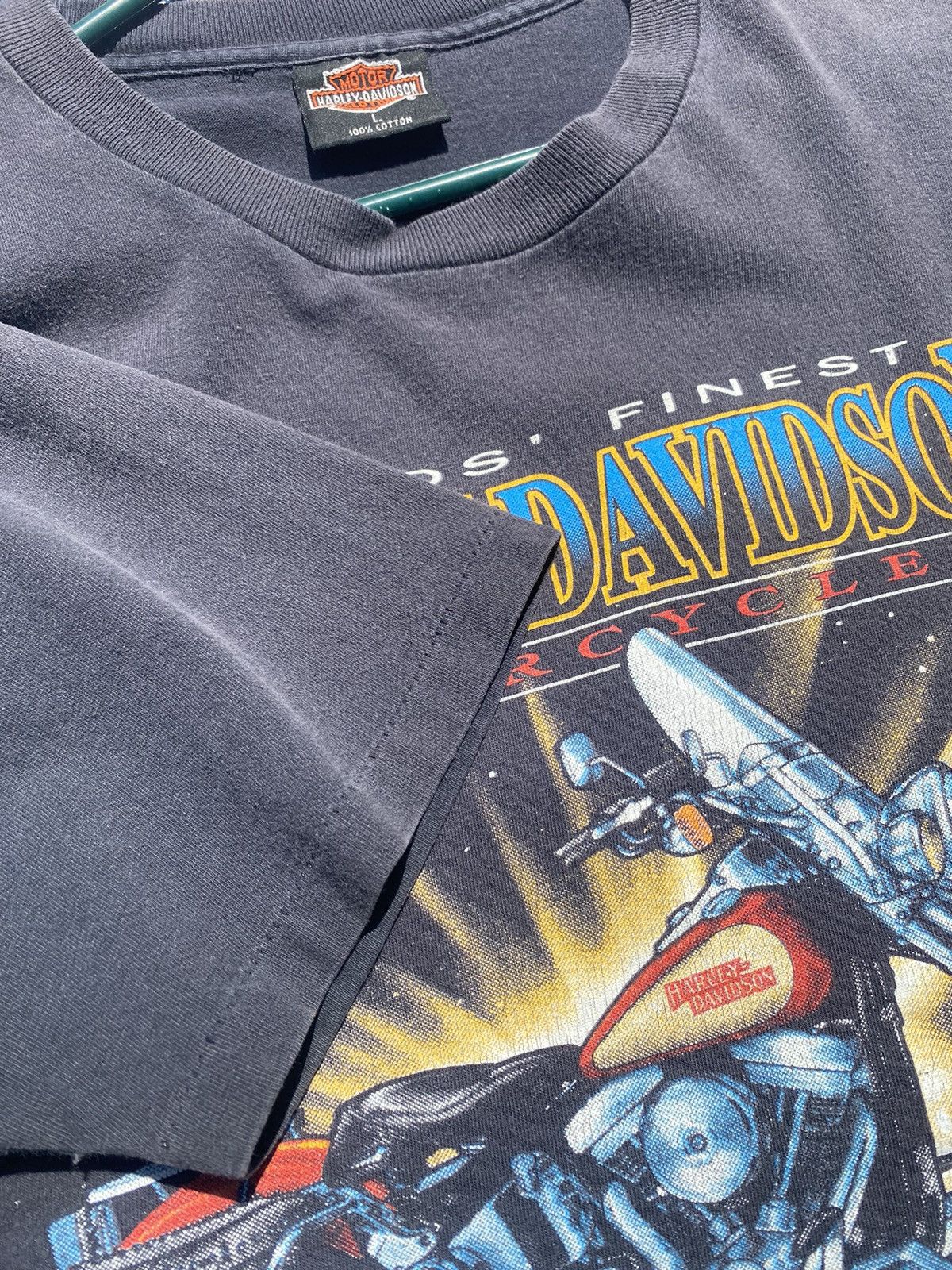 Harley Davidson Vintage 1992 Harley Davidson Milwaukee Big Eagle Faded Tee Size US L / EU 52-54 / 3 - 5 Thumbnail