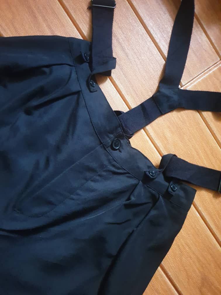 Japanese Brand Studio clip Japanese brand overall black pant Size 30" / US 8 / IT 44 - 5 Thumbnail