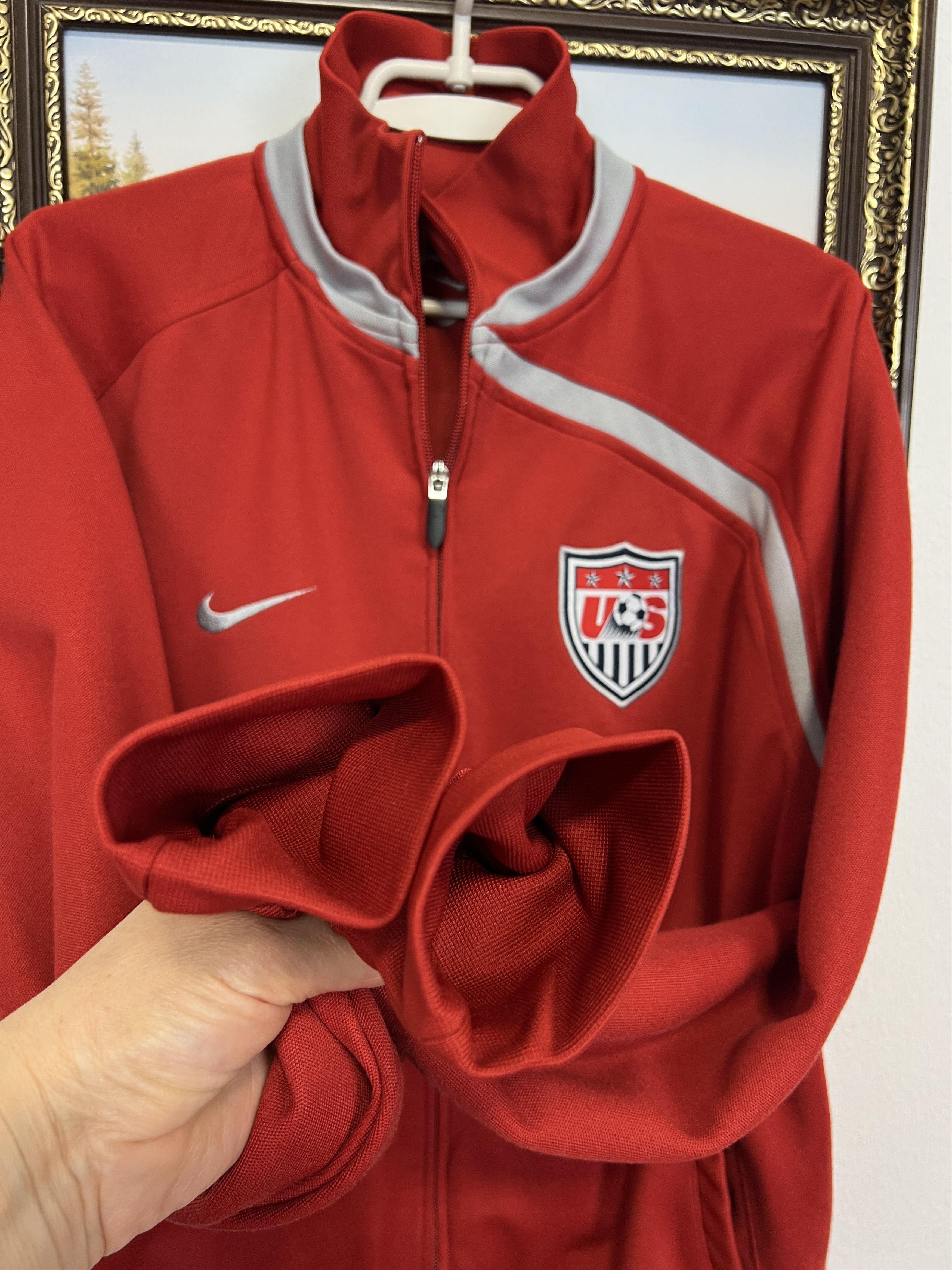 Nike Vintage USA Football Jacket Soccer Track Top National Rare Size US L / EU 52-54 / 3 - 5 Thumbnail