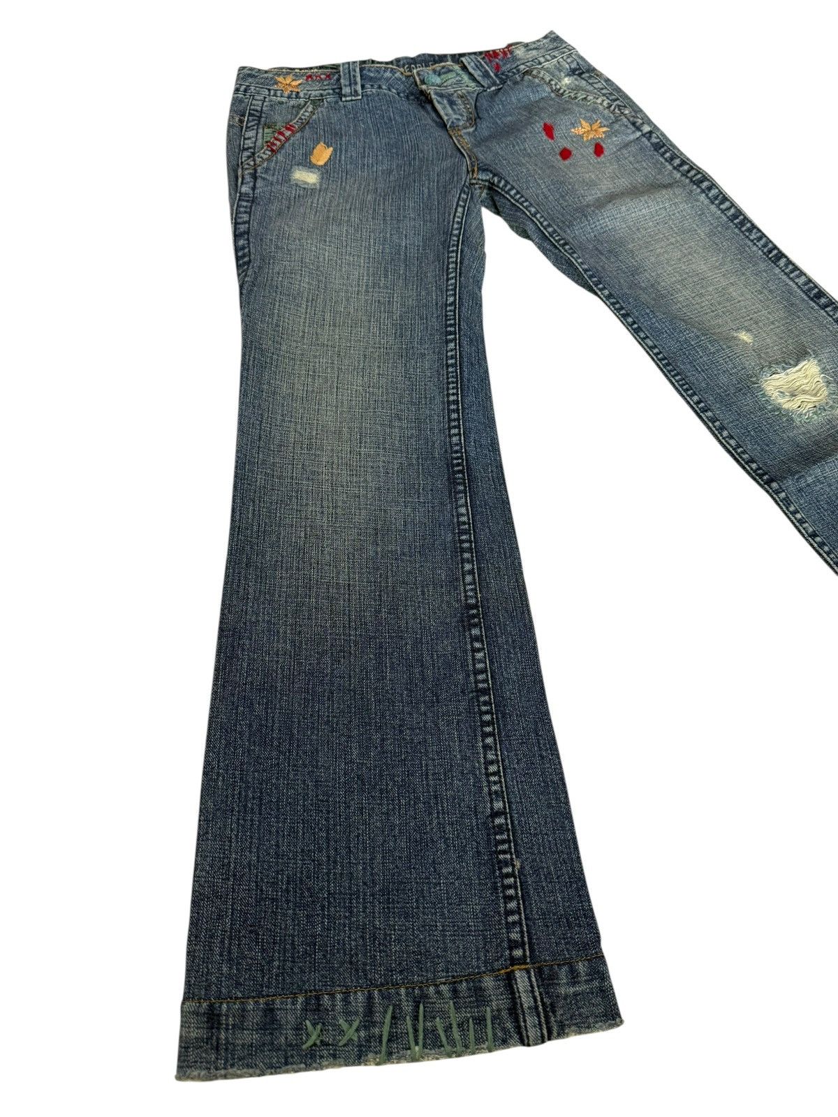 Japanese Brand Flared Jeans Free People Distressed Bootcut Denim Size US 30 / EU 46 - 1 Thumbnail