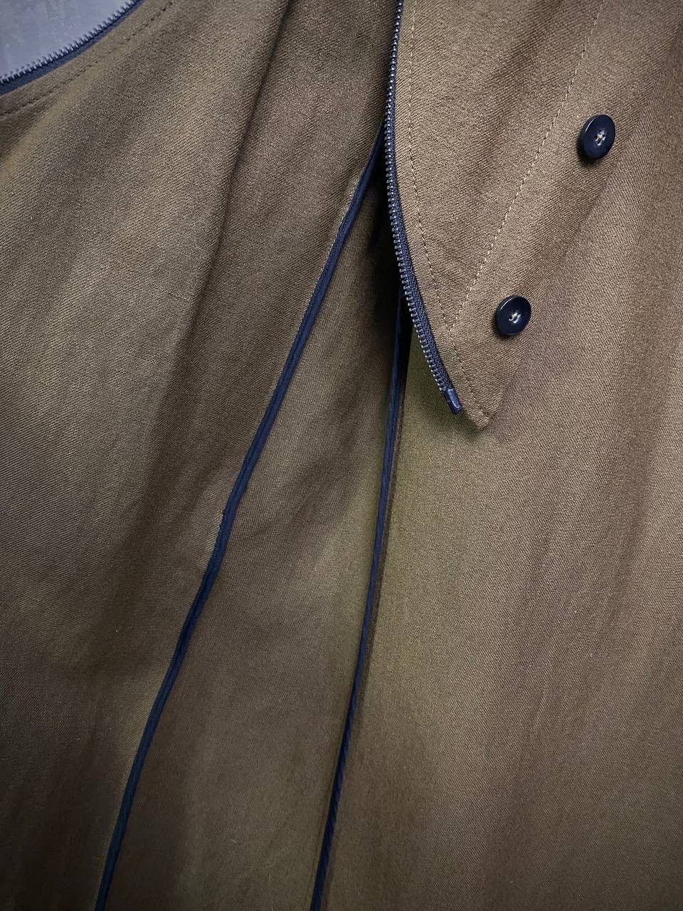 Ann Demeulemeester FW15 Wool Coat Zip Breast Sample Runway S-M Size US M / EU 48-50 / 2 - 5 Thumbnail