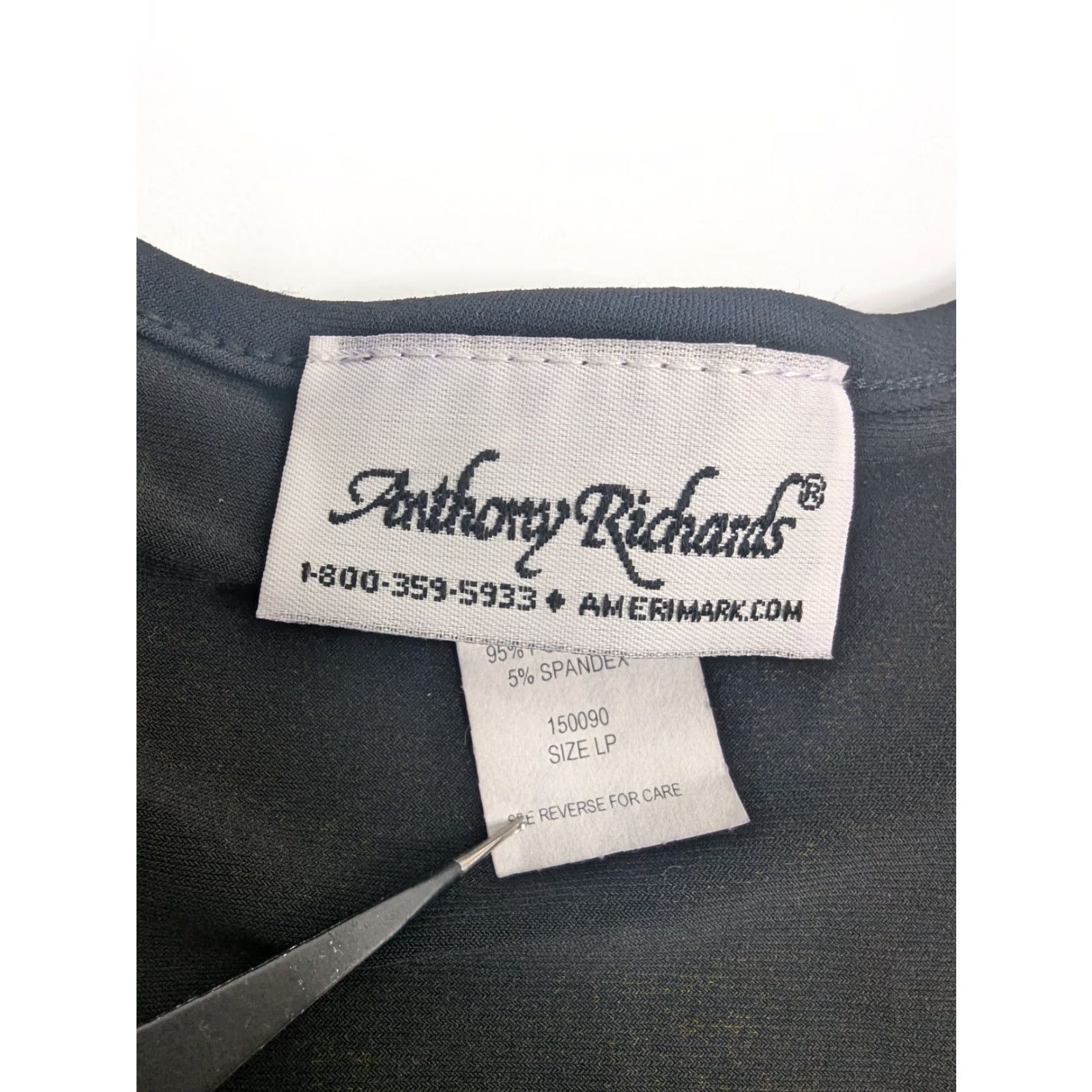 Vintage Anthony Richards Blouse Women’s LP Long Sleeve Black Metallic Ornamentation Petite Size PL Size L / US 10 / IT 46 - 6 Thumbnail
