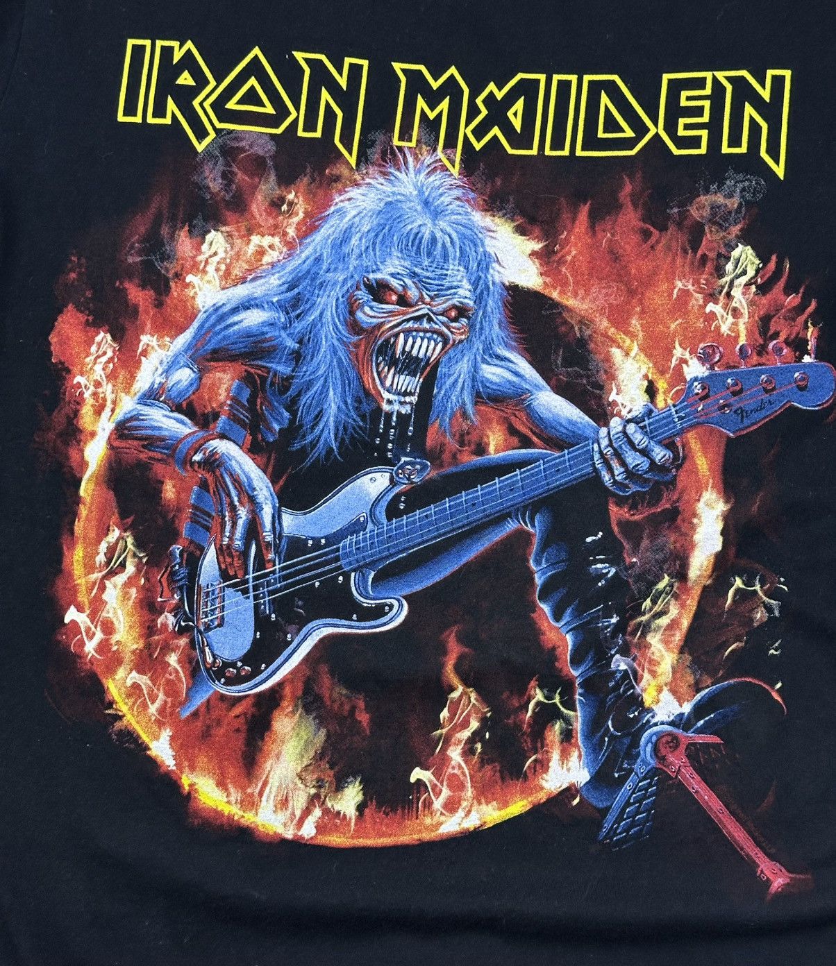 Gildan Iron Maiden Steve Harris Men’s Rock T-Shirt Size L Big Print Size US L / EU 52-54 / 3 - 3 Thumbnail