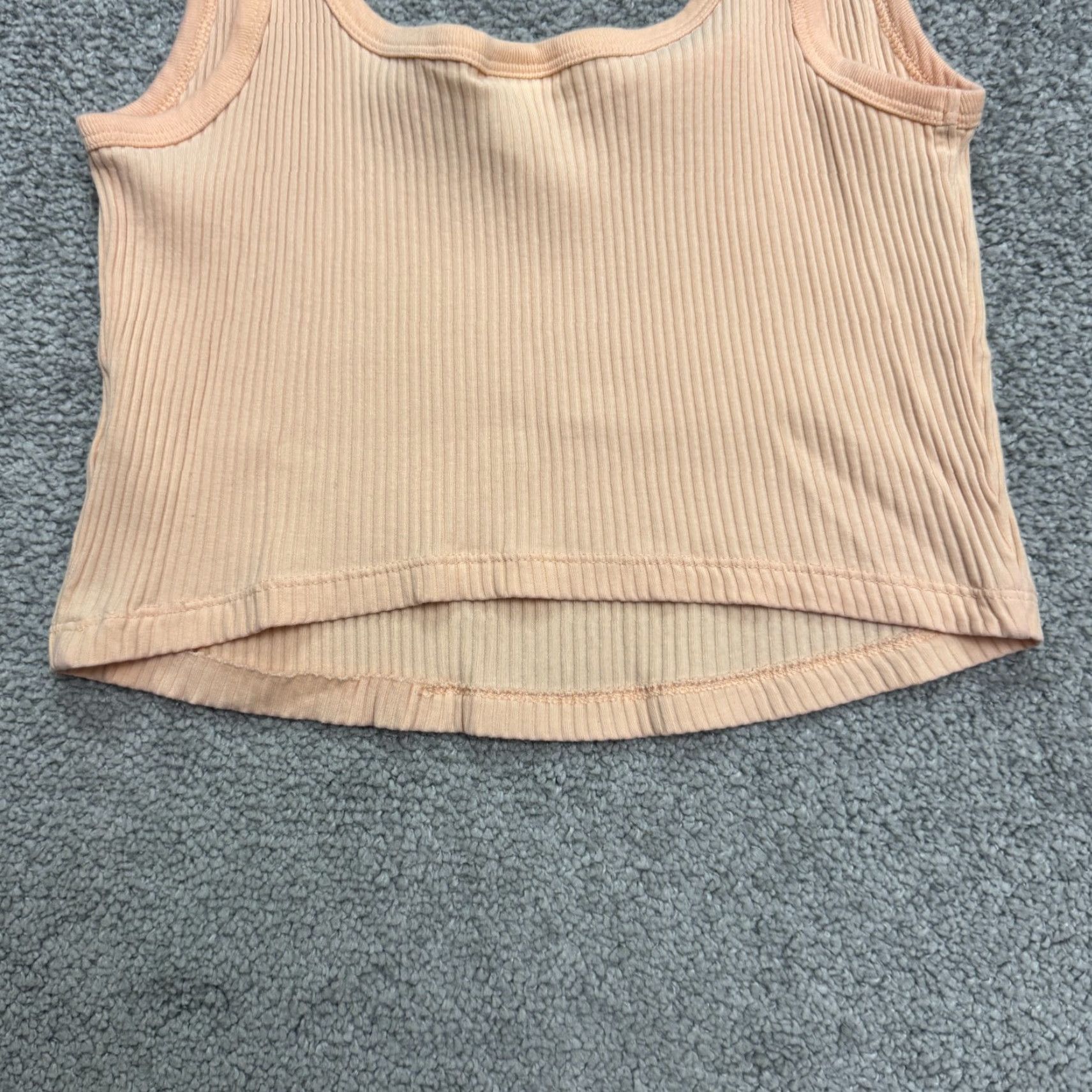 Old Navy Old Navy Ribbed Knit Tank Top Womens XS Orange Scoop Neck Casual Beach Summer Size XS / US 0-2 / IT 36-38 - 4 Thumbnail