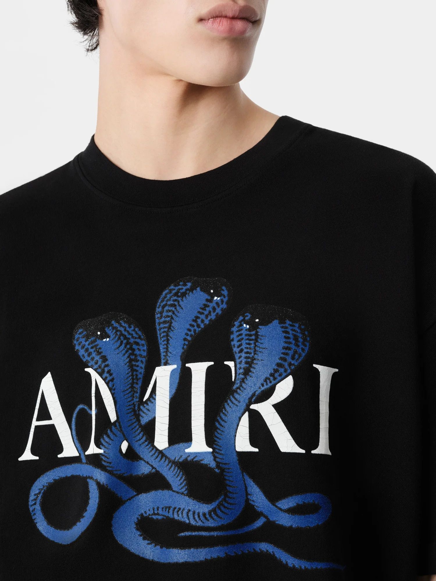 Amiri o1orln1025 Glitter Poison Logo Skater T-Shirt in Black Size US S / EU 44-46 / 1 - 5 Thumbnail