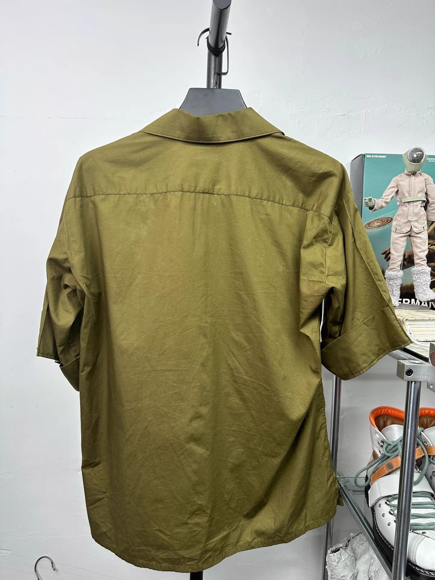 Yohji Yamamoto Yohji Yamamoto PH military lace-panelled short sleeve shirt size 2 Size US M / EU 48-50 / 2 - 4 Thumbnail