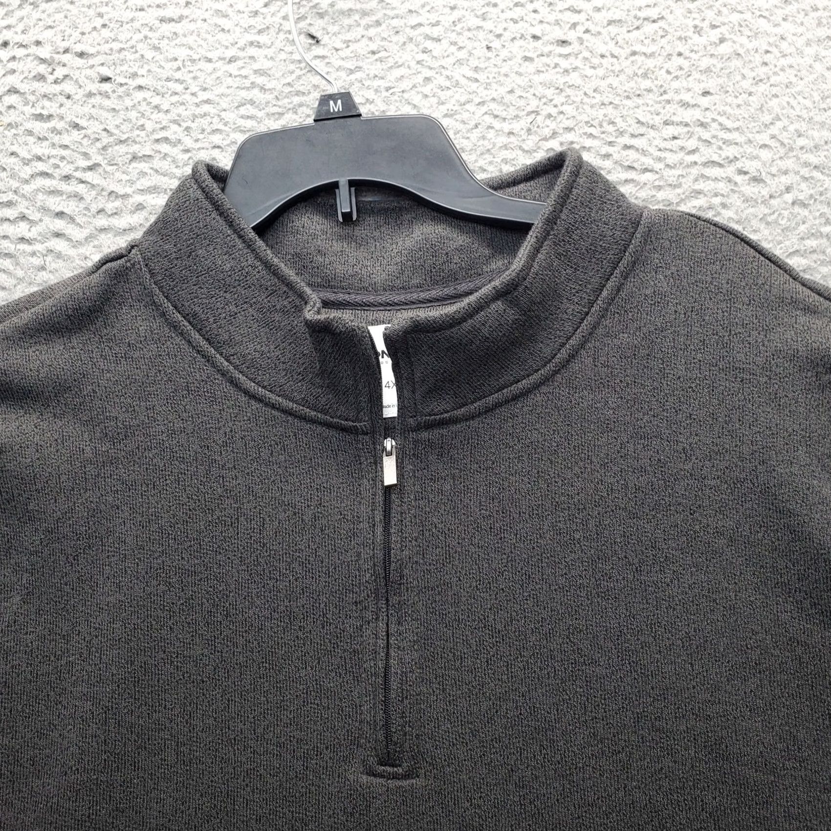 Vintage Sonoma Shirt Mens Big 4X Gray Goods For Life Sweatshirt 4XB Heavyweight Mock Neck Quarter Zip Size US XXL / EU 58 / 5 - 5 Thumbnail