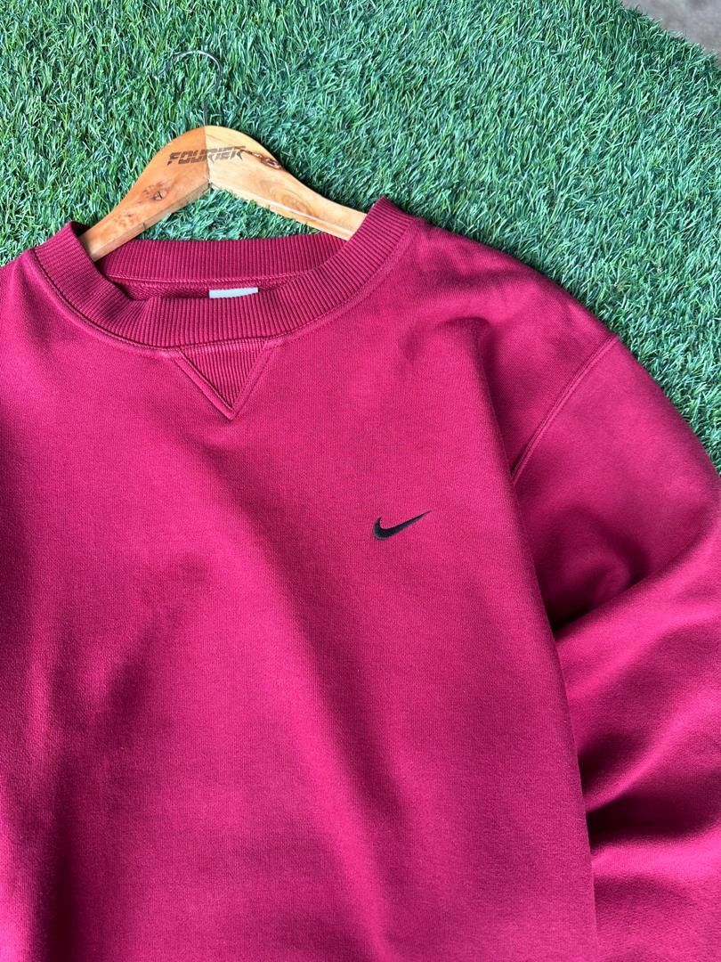 Nike × Vintage VINTAGE Y2K NIKE MINI SWOOSH SWEATSHIRT Size US L / EU 52-54 / 3 - 2 Thumbnail