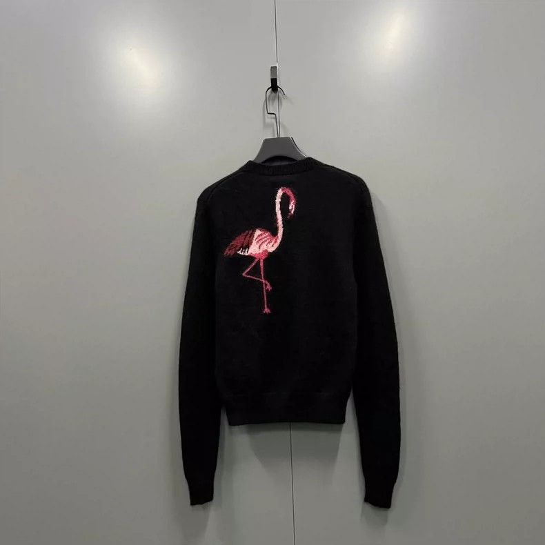 Saint Laurent Paris Saint Laurent Flamingo Print Knit Sweater XS- DMC Size US XS / EU 42 / 0 - 1 Thumbnail