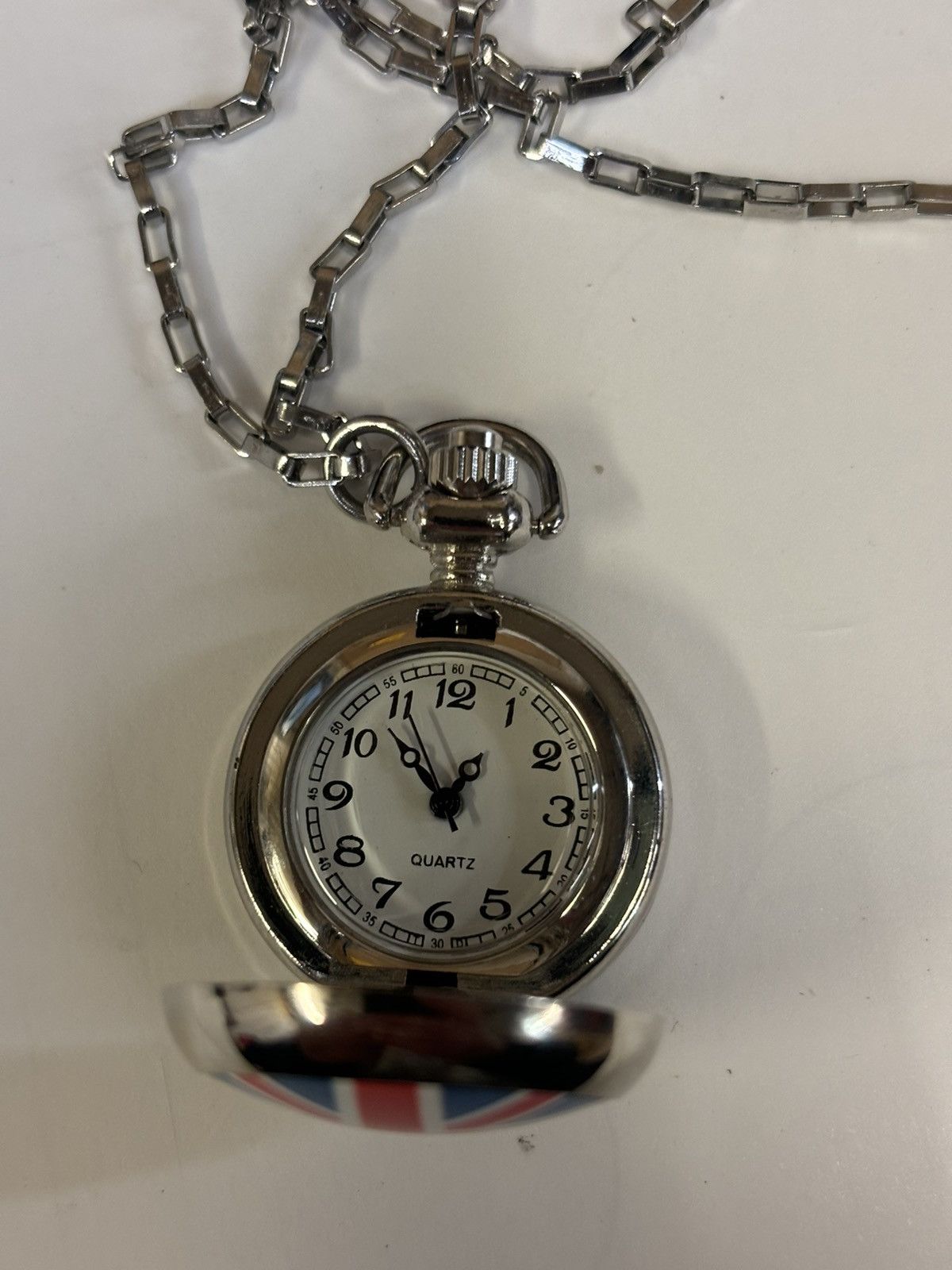 Other Small Pocket watch with chain. New Battery. Size ONE SIZE - 4 Thumbnail