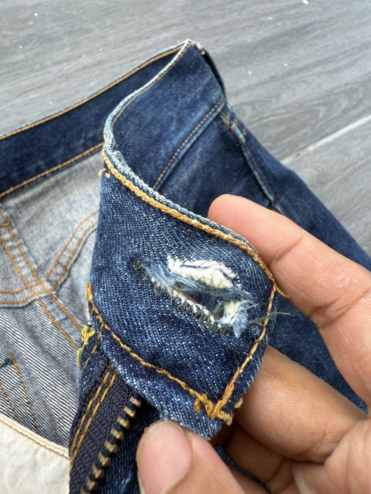 Levi's Vintage 1960s LEVI’S BigE 502 0117 “Big Font” Selvedge Denim Size US 30 / EU 46 - 15 Thumbnail